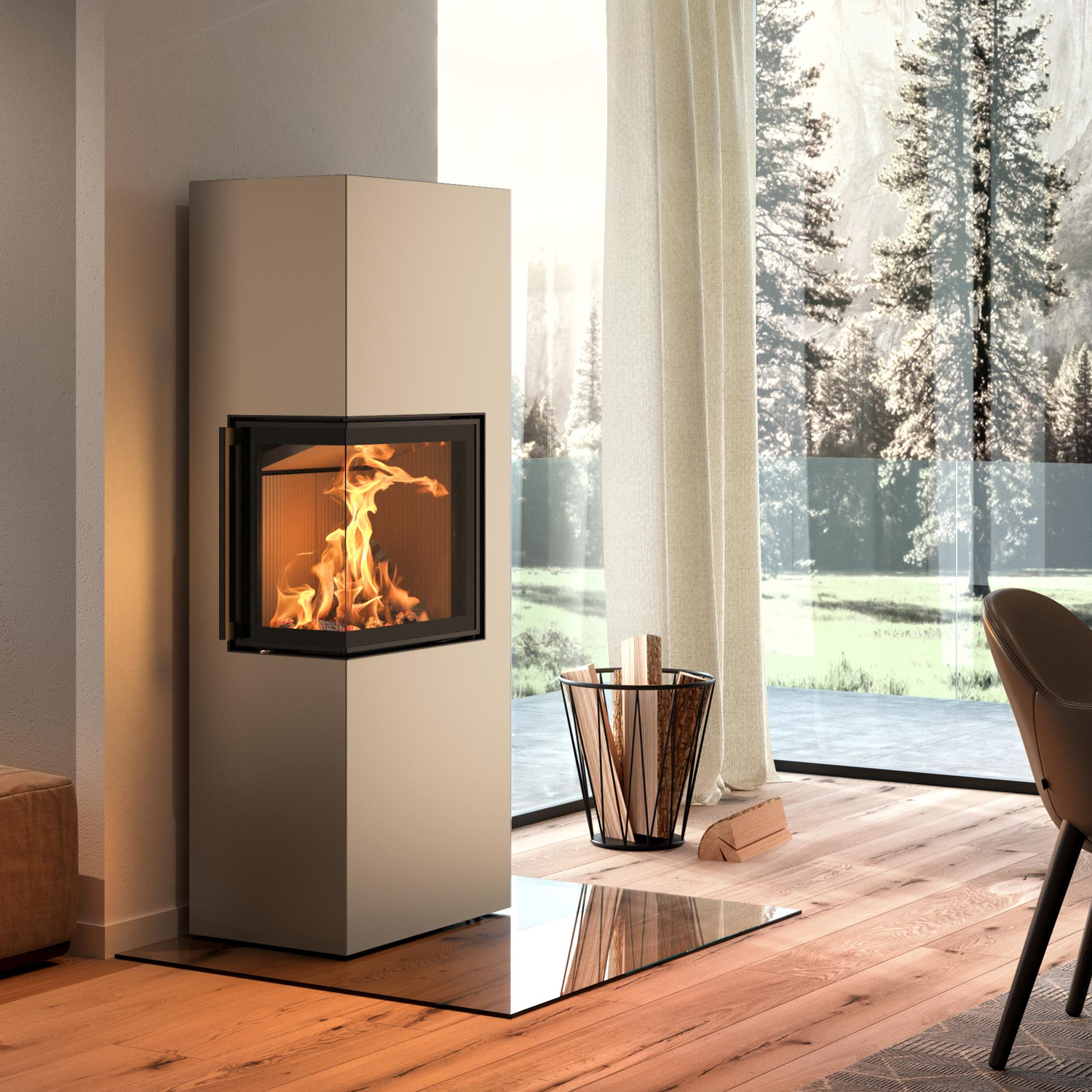 Spartherm Lungo 2L Poêle à bois Perle