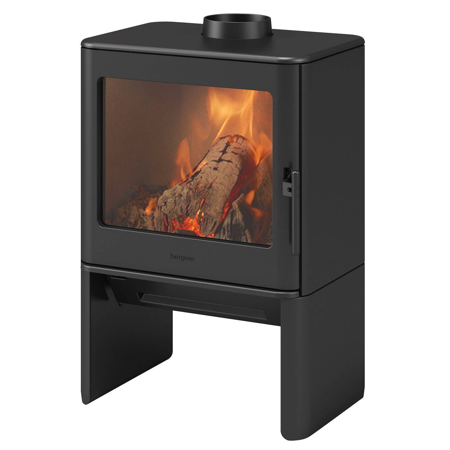 Poêle à bois Hergom E40 en fonte noire