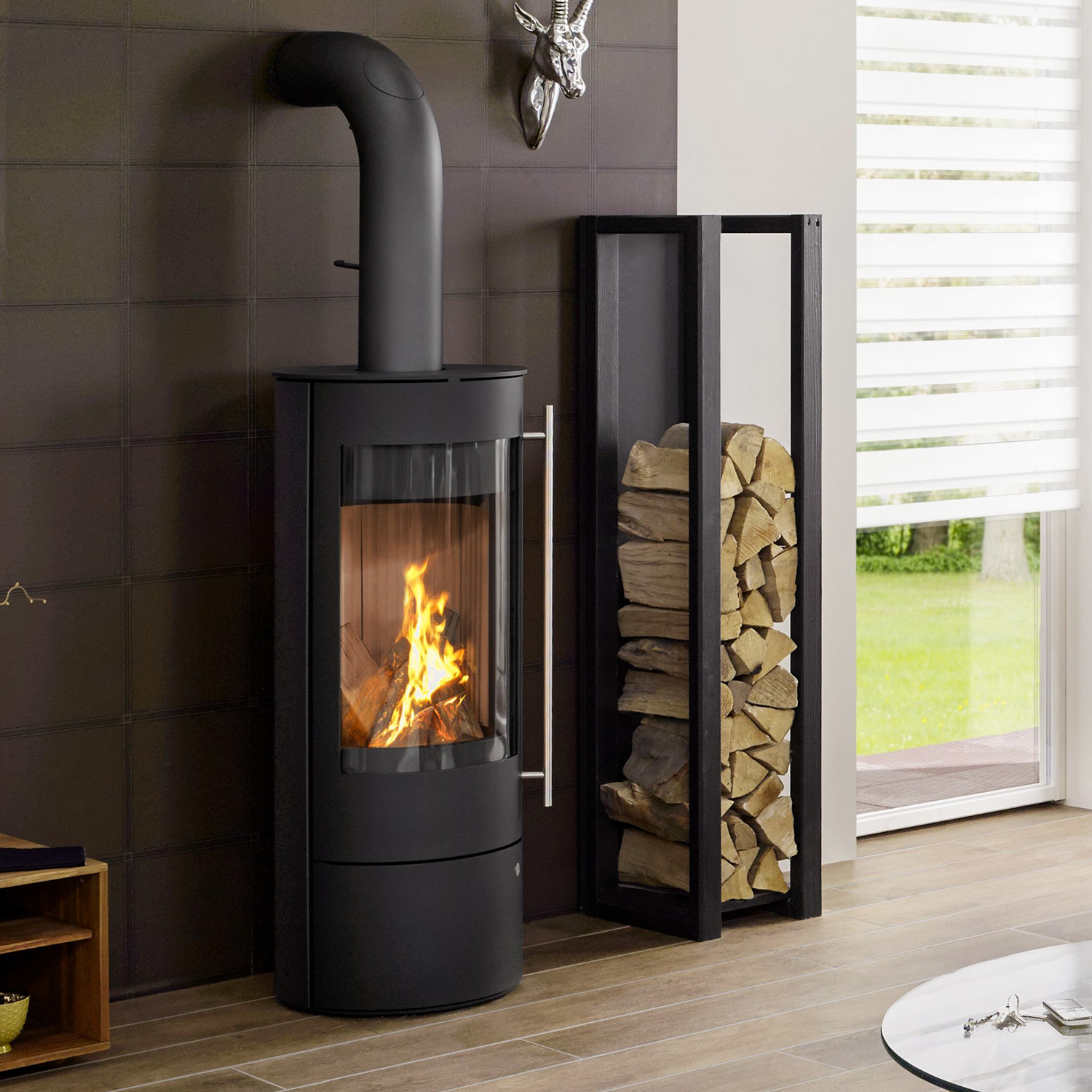 Poêle à bois Olsberg Palena Compact en acier noir