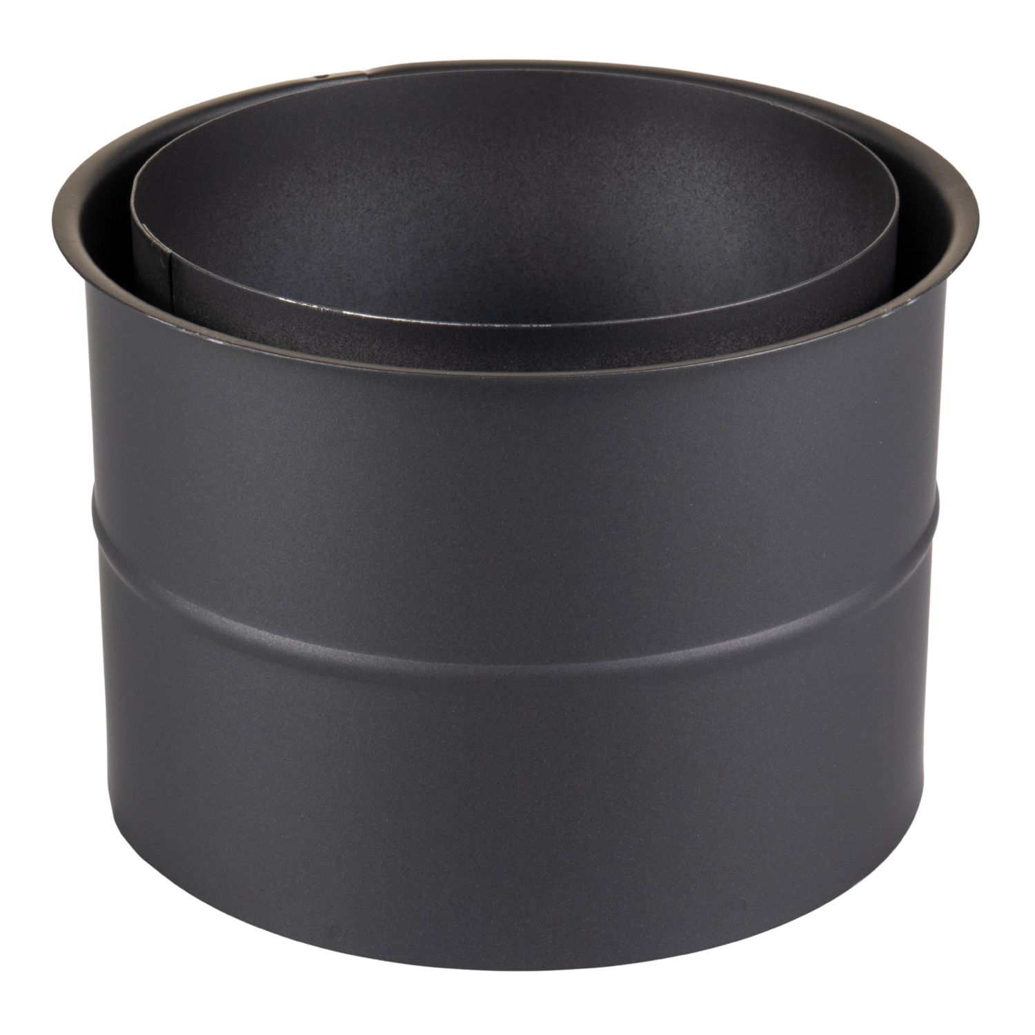 Raik Basic Doublure de paroi double 150mm noir pour tuyau de fumée / conduit de fumée