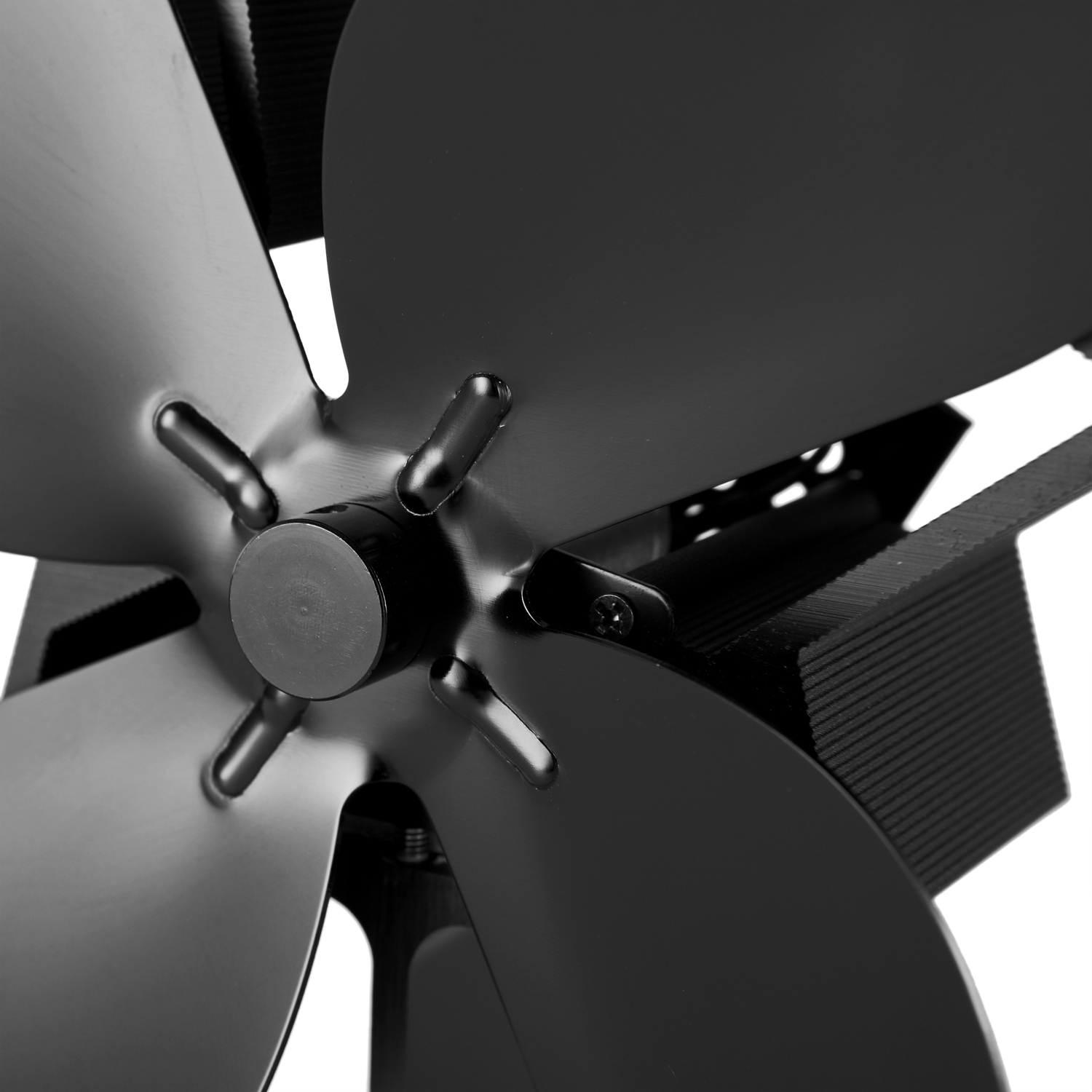 Ventilateur de cheminée Raik, ventilateur de poêle, ventilateur silencieux et sans électricité pour cheminées, avec 4 pales.