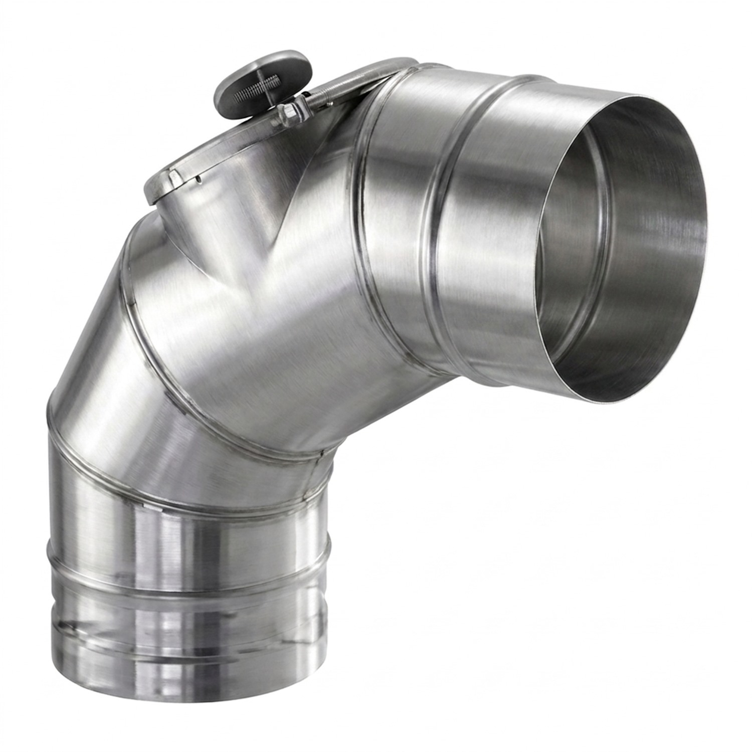 Schiedel Coude PPL 85° pour PPL Ø 200 mm avec fermeture de révision pour fioul/gaz
