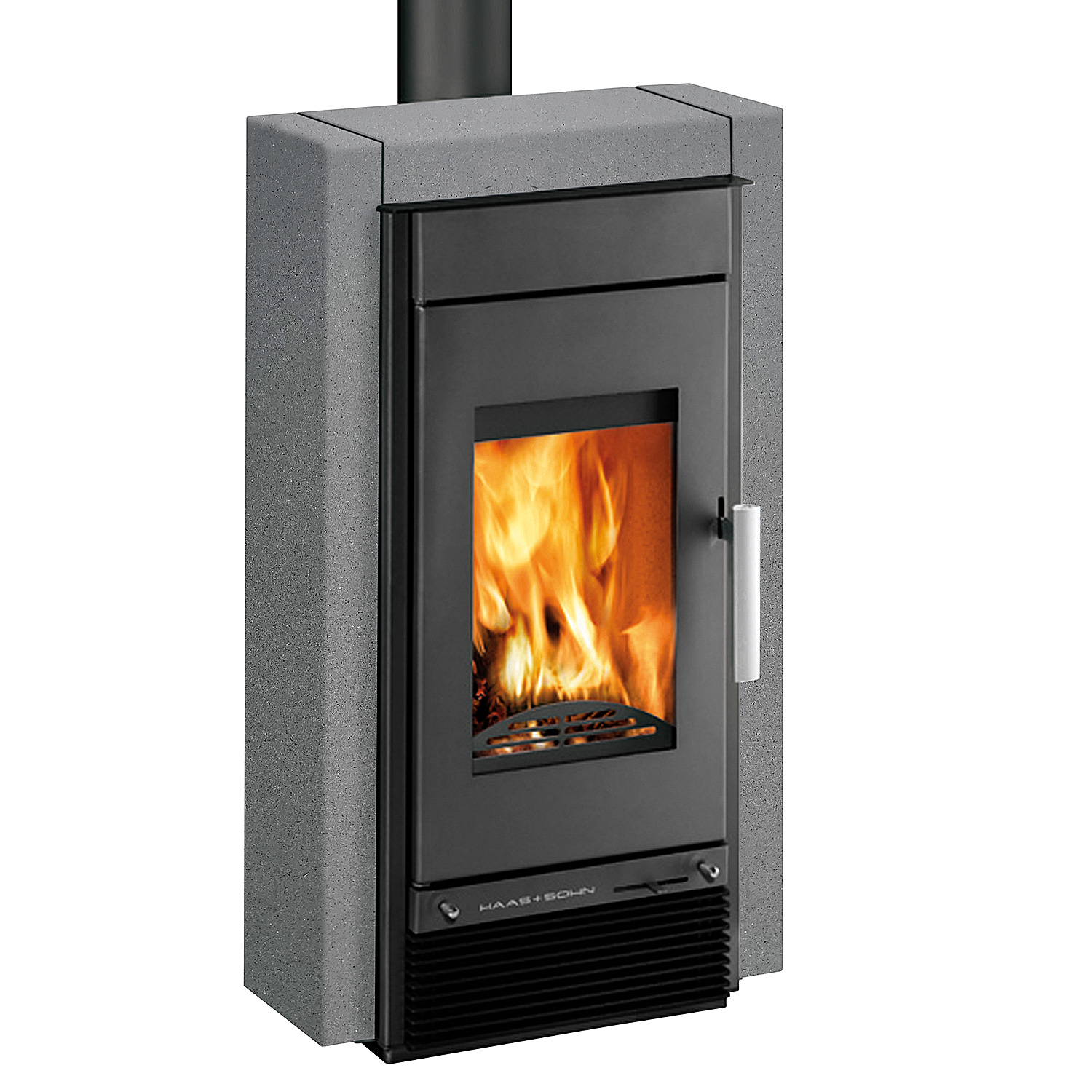 Haas+Sohn Hasvik Poêle à bois Anthracite Perle / Quartz Gris