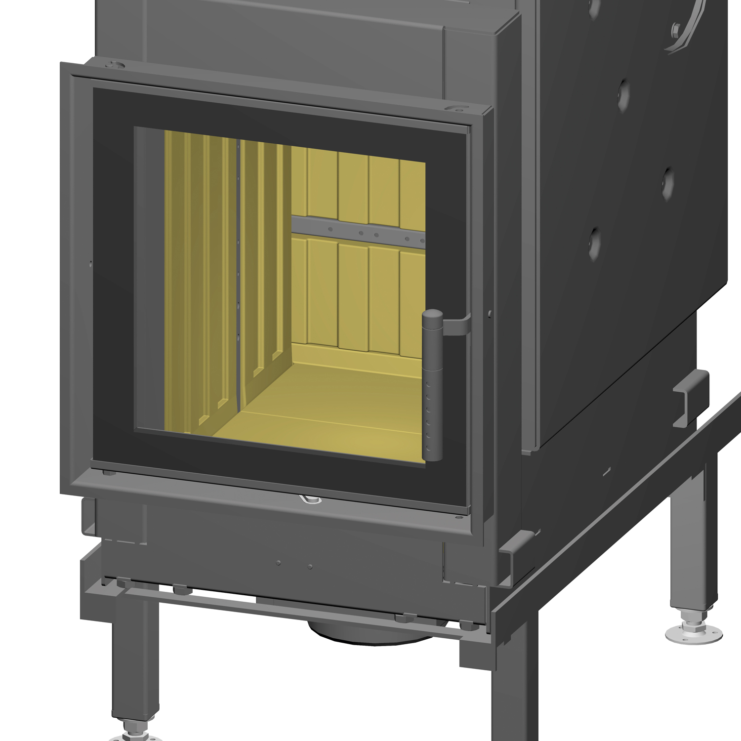Spartherm Nova E H2O Insert de cheminée avec circulation d'eau 45 cm à gauche