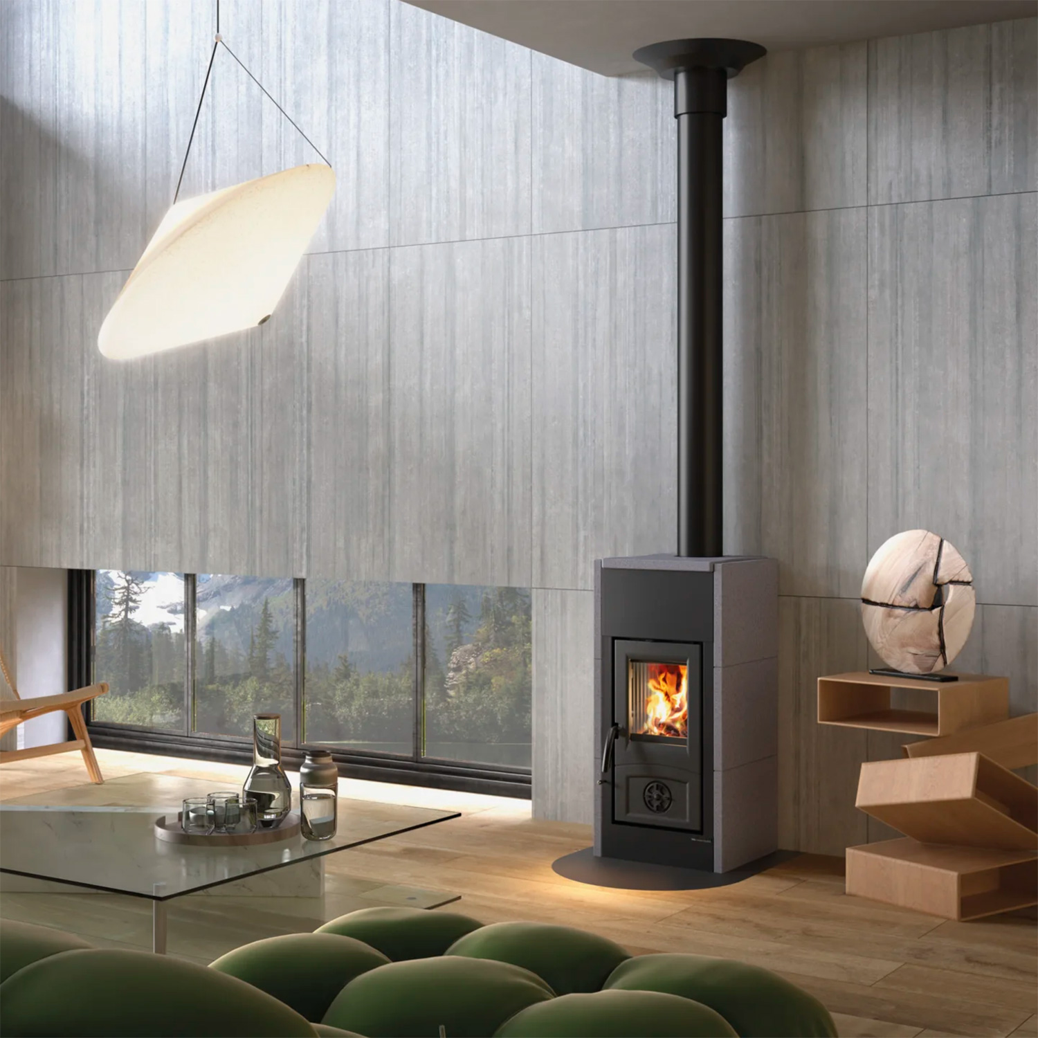 La Nordica Asia 5.0 poêle à bois Vulkangrau