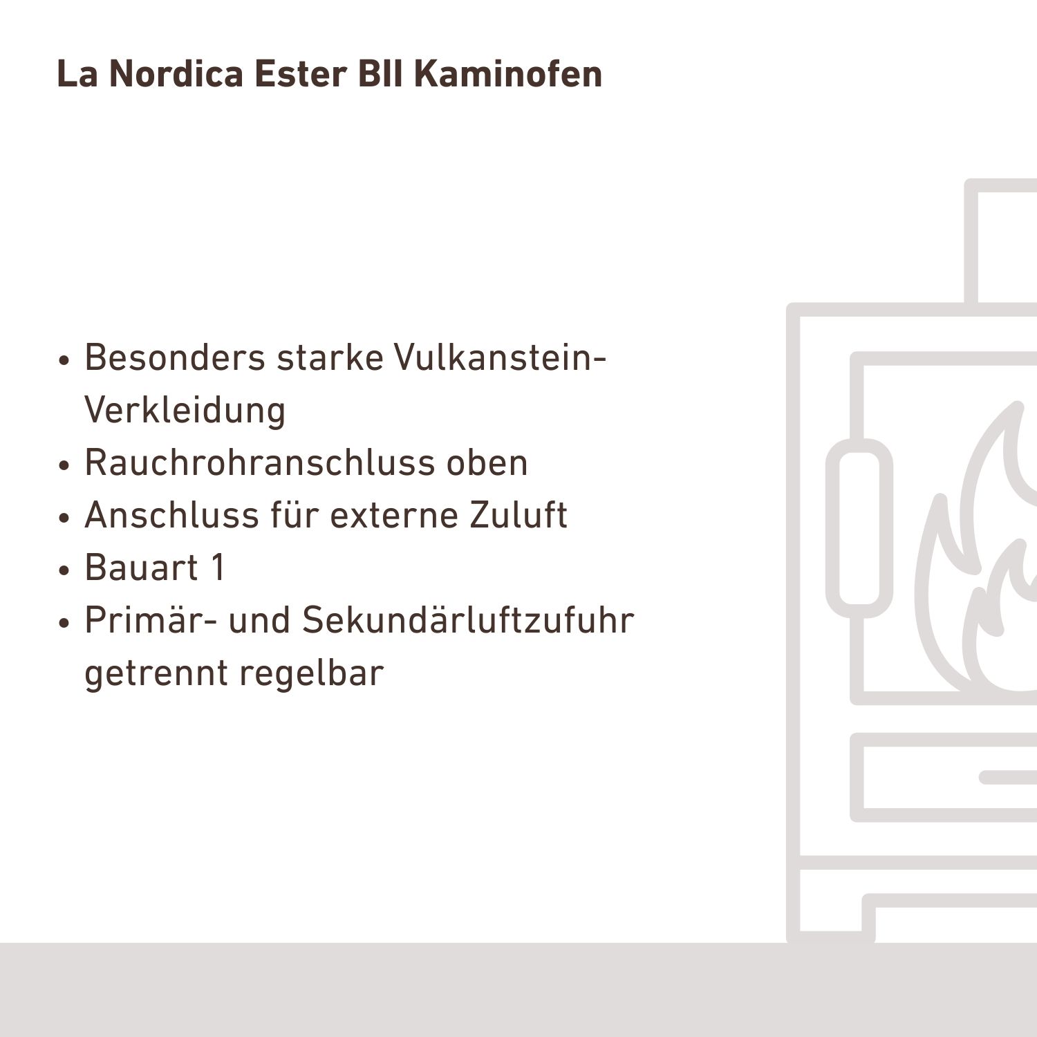 La Nordica Ester BII Poêle à bois Vulcan