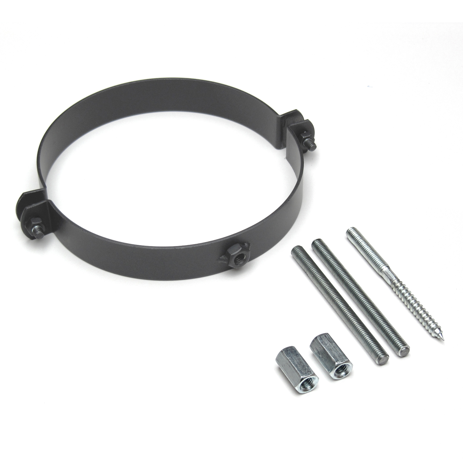 Raik Basic collier de tuyau de fumée 150mm gris fonte pour tuyau de fumée / conduit de fumée
