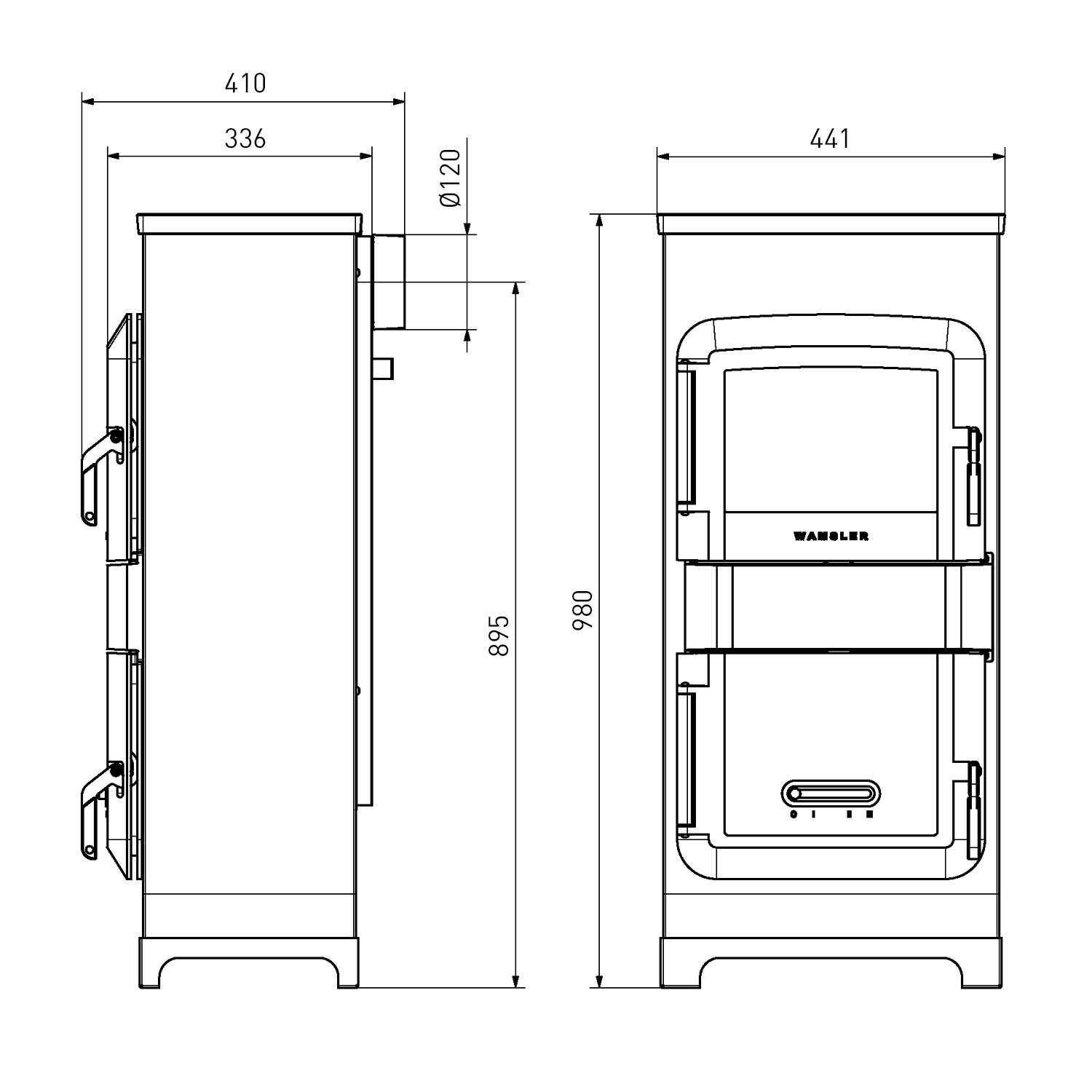 Wamsler RH-8F poêle d’atelier acier lavande