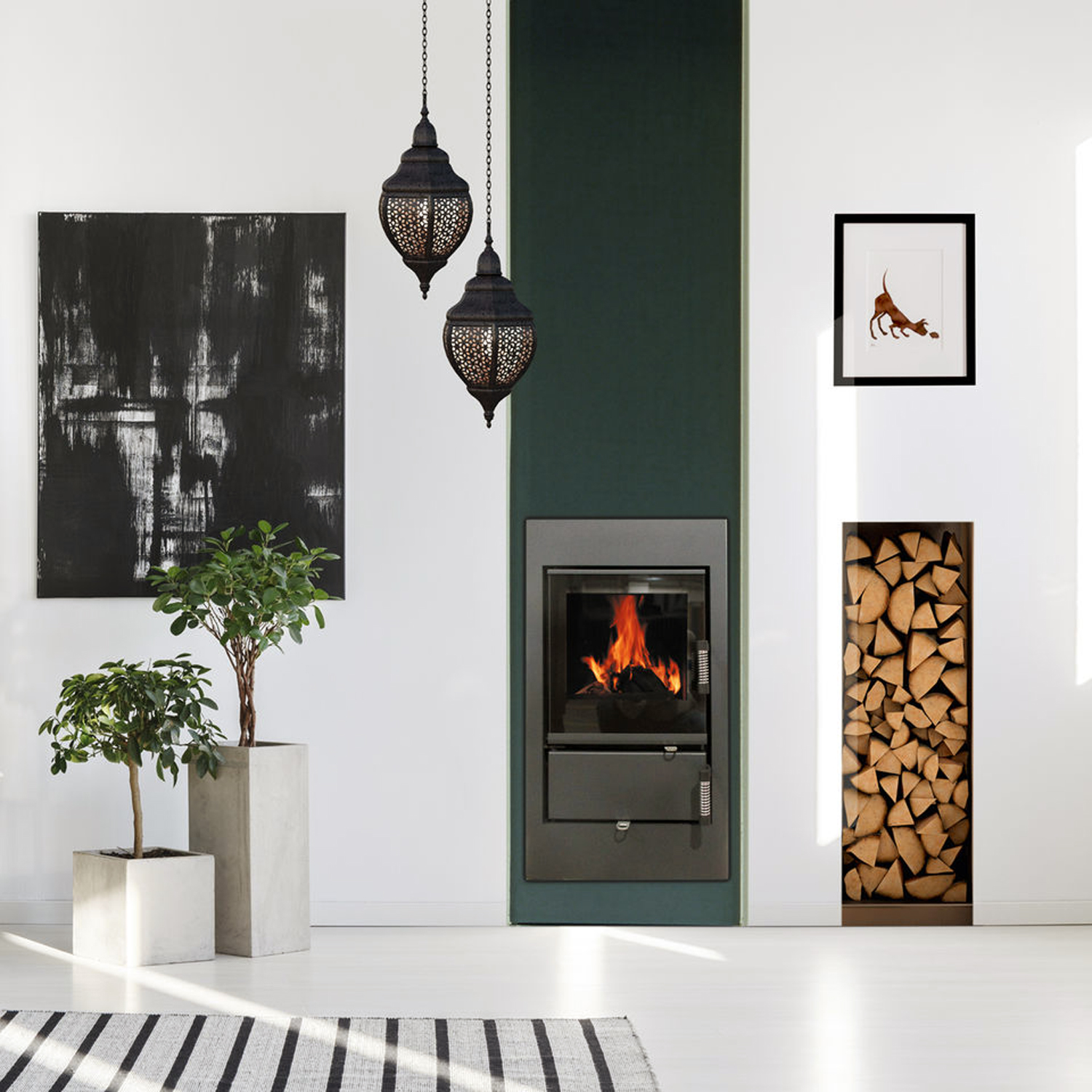 Spartherm Renova Cs-50 insert de cheminée gauche