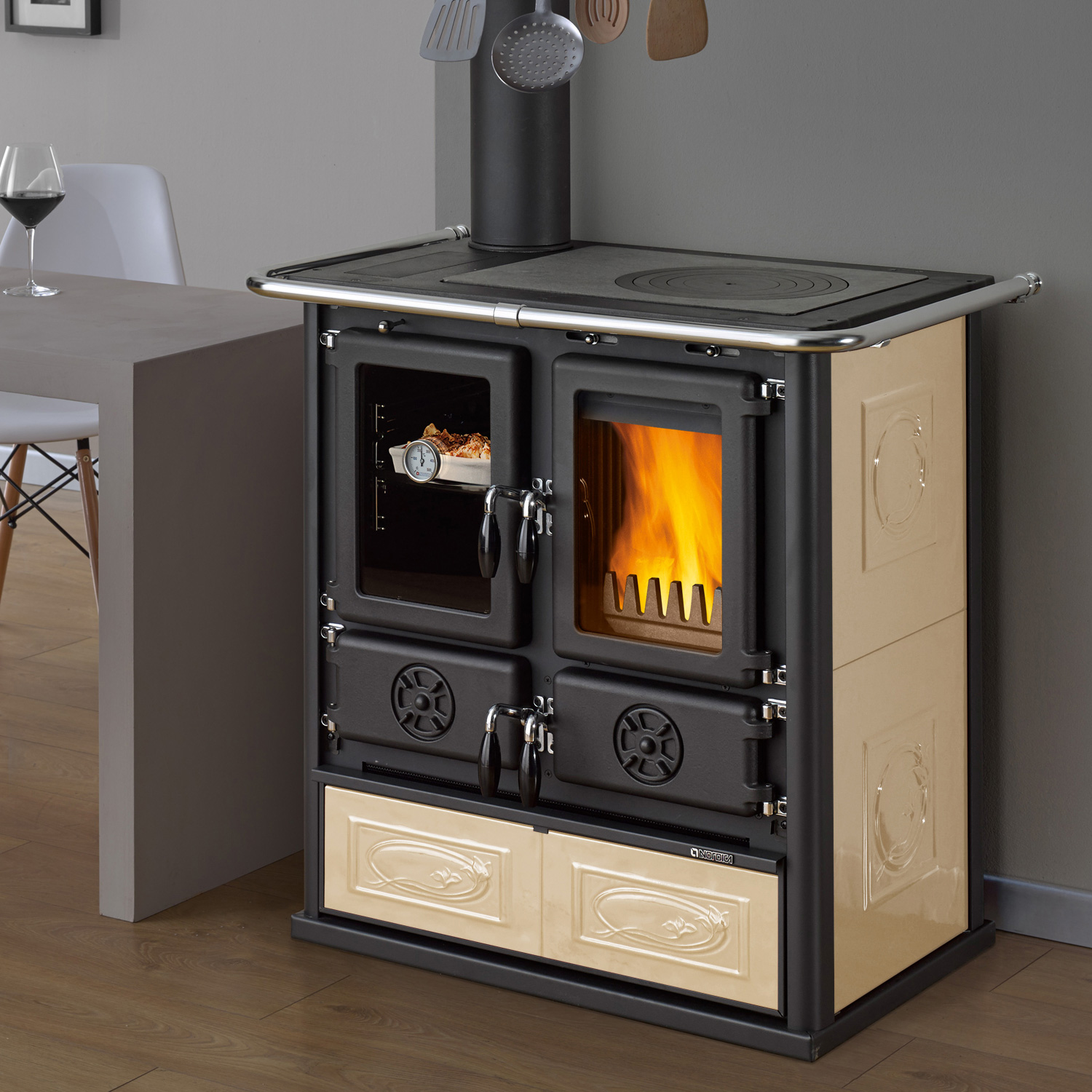 La Nordica Rosetta SX.16 cuisinière à bois Liberty Panna