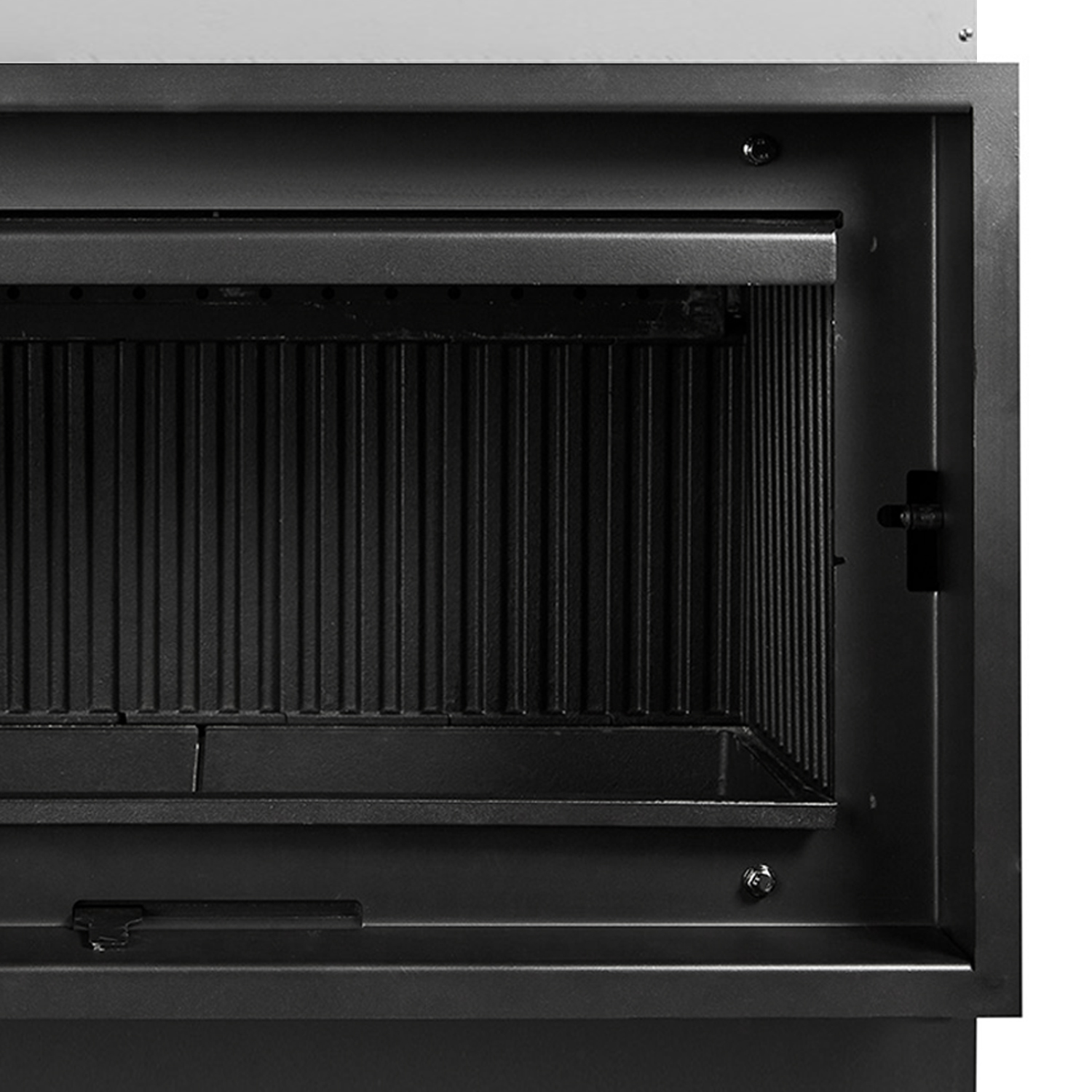 Dovre Vista 901C/V2 insert de cheminée à bois avec lamelles en fonte dans le foyer