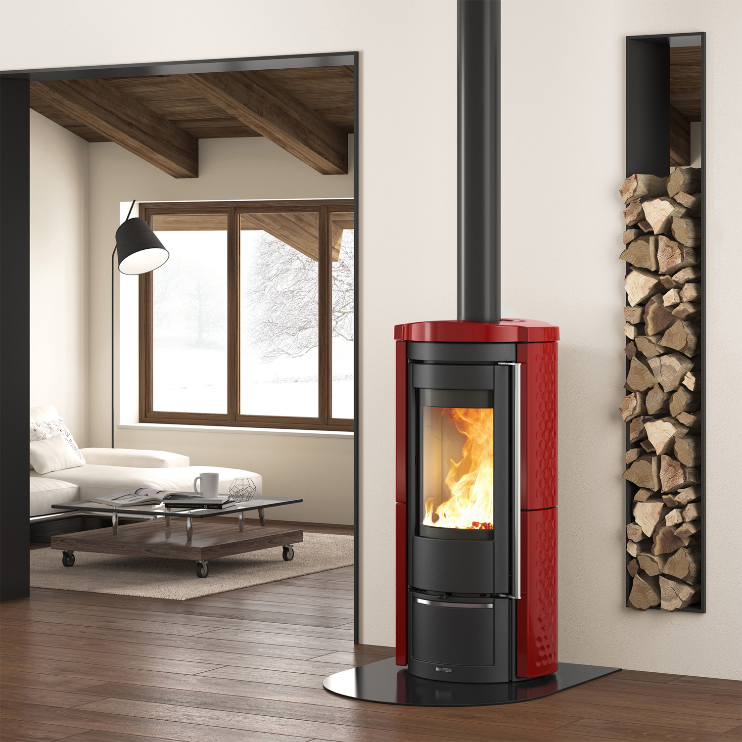 La Nordica Prestige Line Liù Poêle à bois Bordeaux