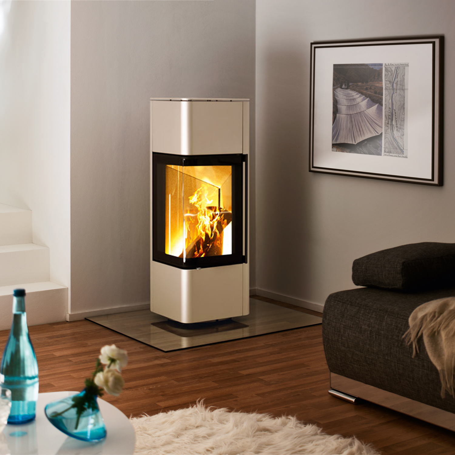 Spartherm Cubo S Poêle à bois Perle