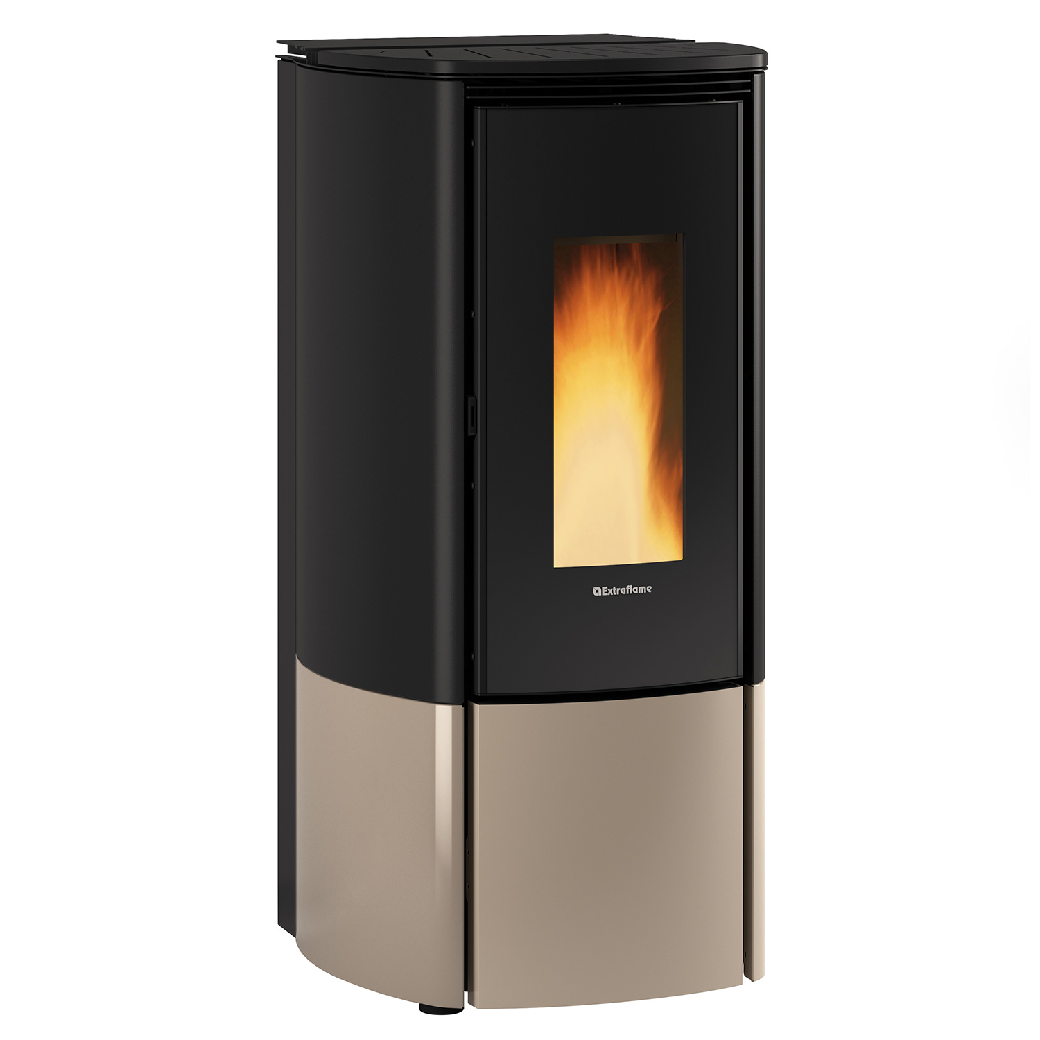 Extraflame Evolution Line Katia 11 poêle à granulés acier gris tourterelle
