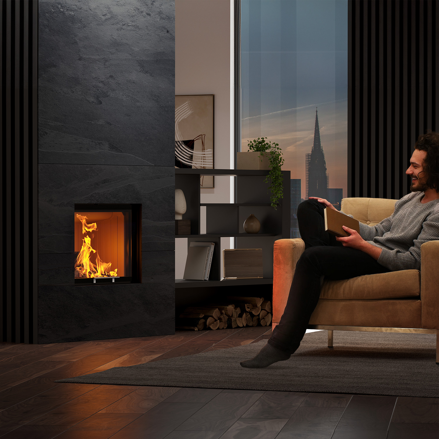 Spartherm Varia 1Vh-4S RLU insert de cheminée à bois 57 cm Spartherm Varia 1Vh-4S RLU insert de cheminée à bois 57 cm