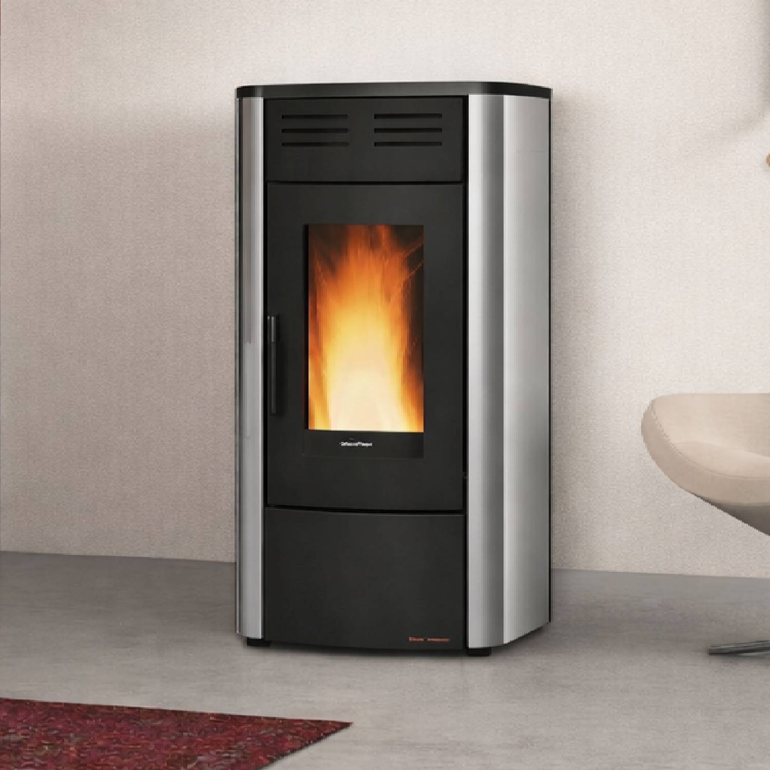 Extraflame RAFFAELLA IDRO H18 5.0.16 - Gris poêle à granulés bouilleur