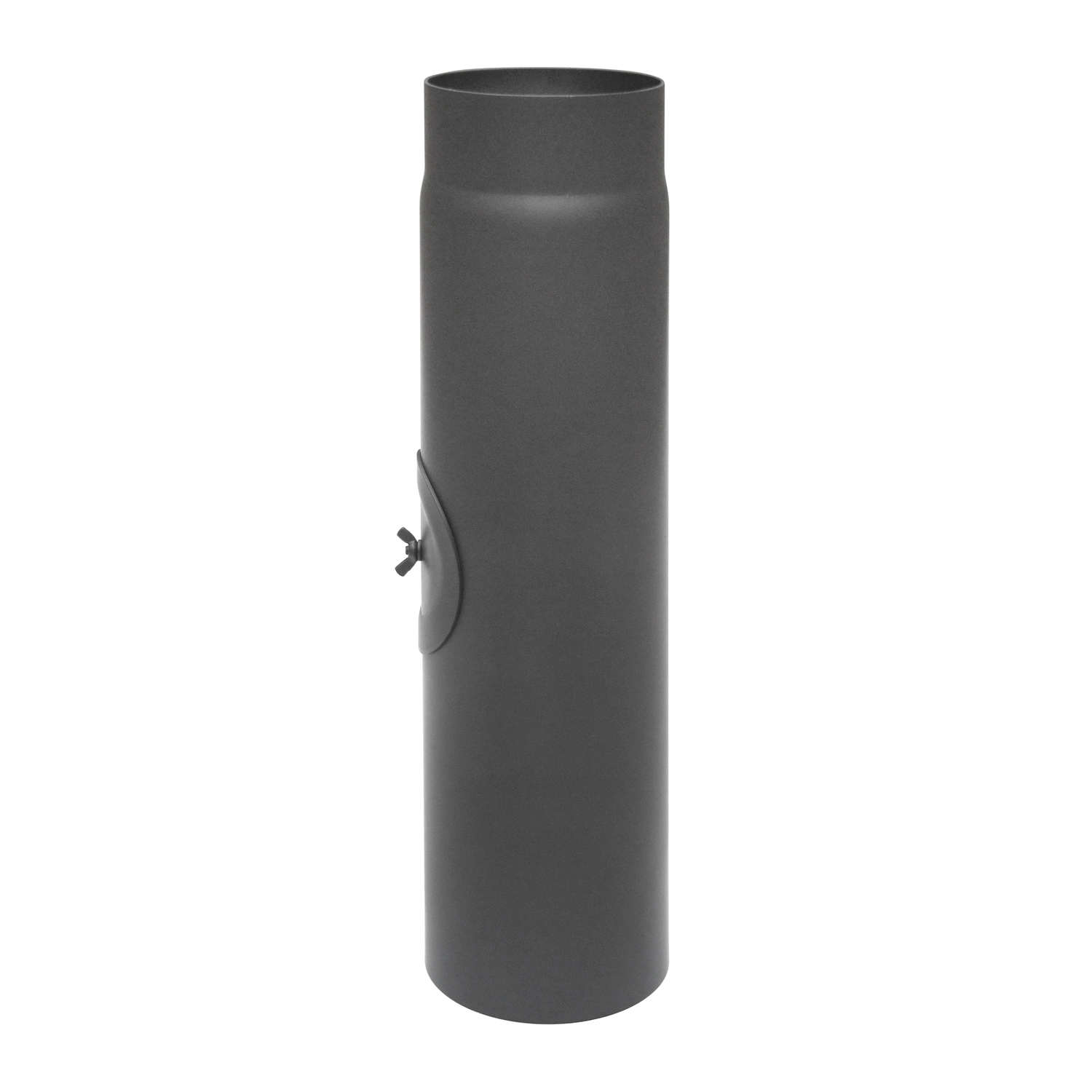 Raik Basic Élément de longueur 130mm gris fonte L: 500mm avec porte pour tuyau de fumée / conduit de fumée