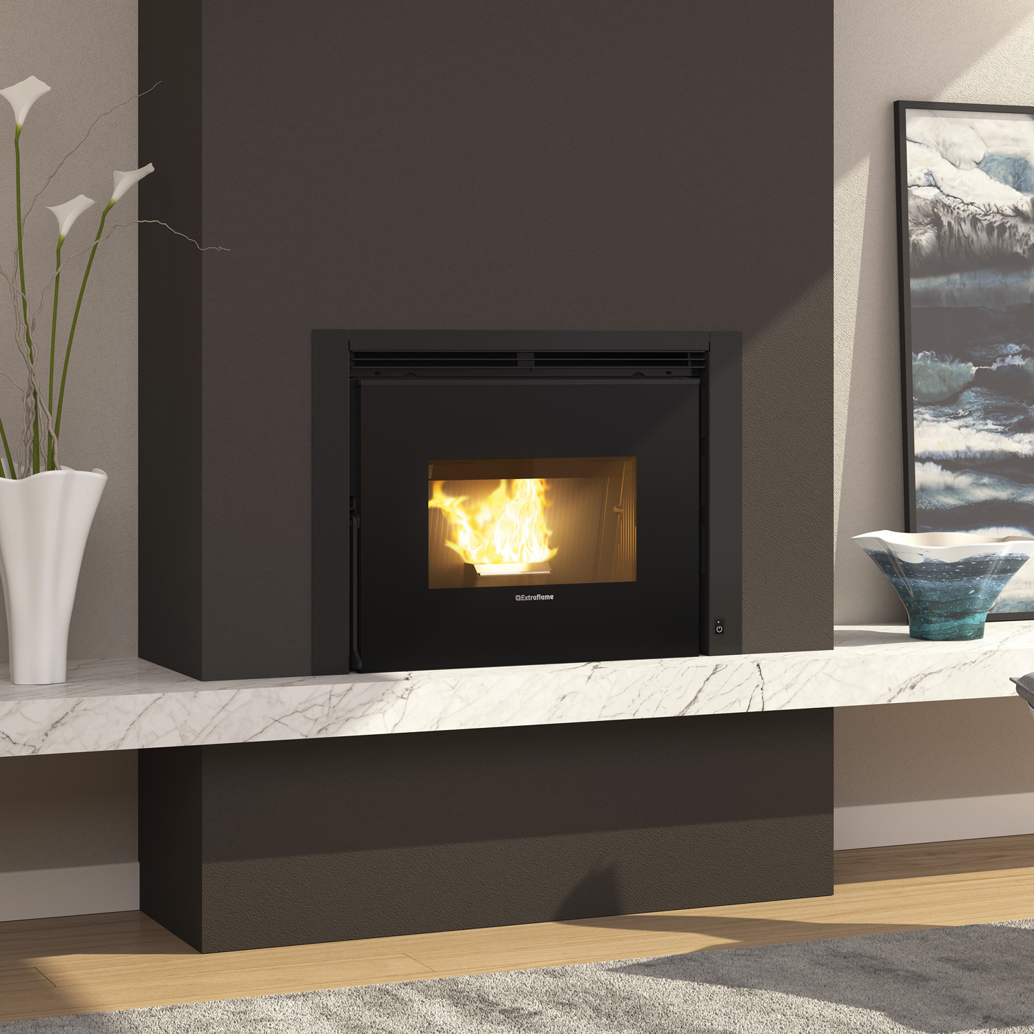 Extraflame Comfort P70 Air insert de cheminée à granulés