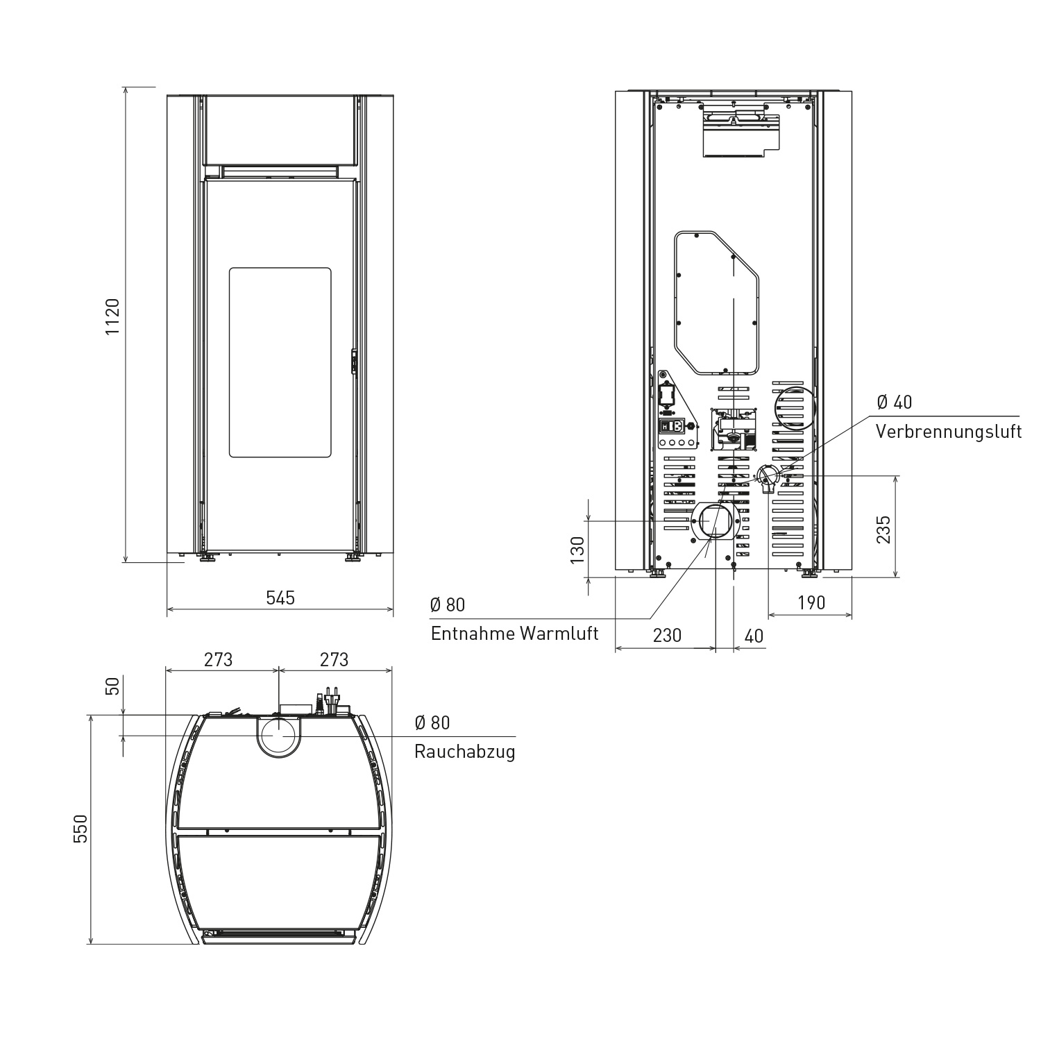 Edilkamin Myrna Q Plus poêle à granulés en céramique blanche Edilkamin Myrna Q Plus poêle à granulés en céramique blanche