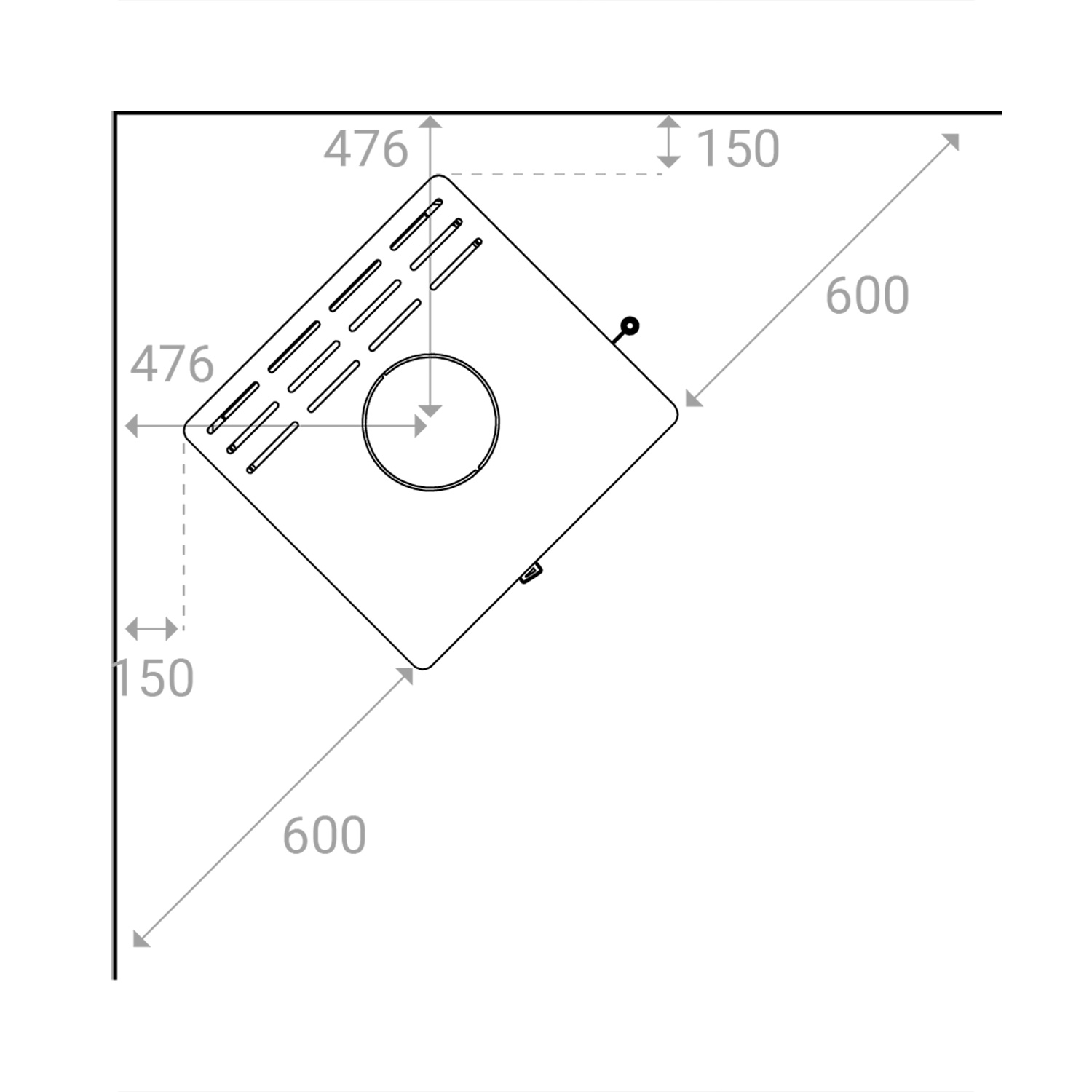 Lotus Allure poêle à bois acier noir