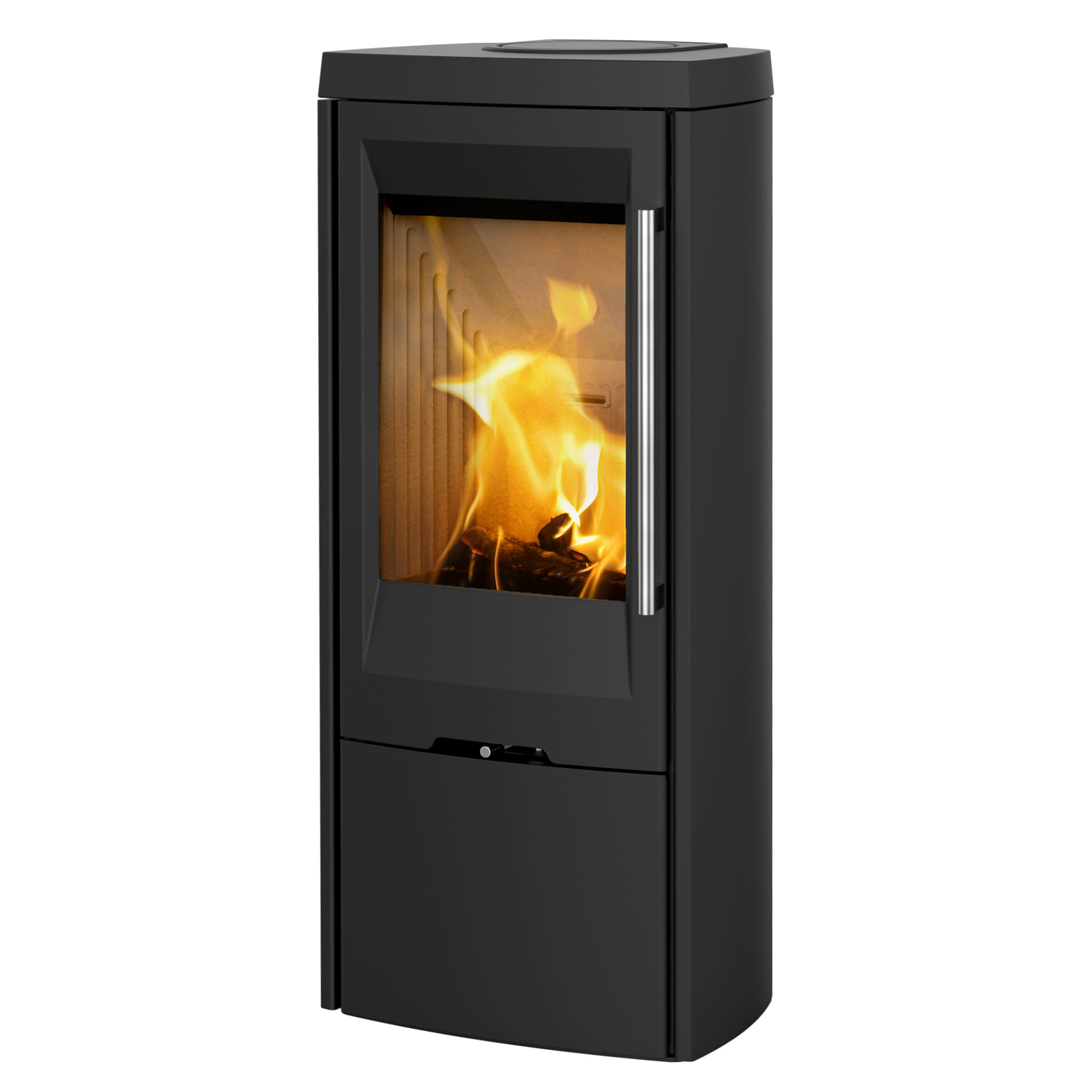 TermaTech TT30 Poêle à bois Acier Noir