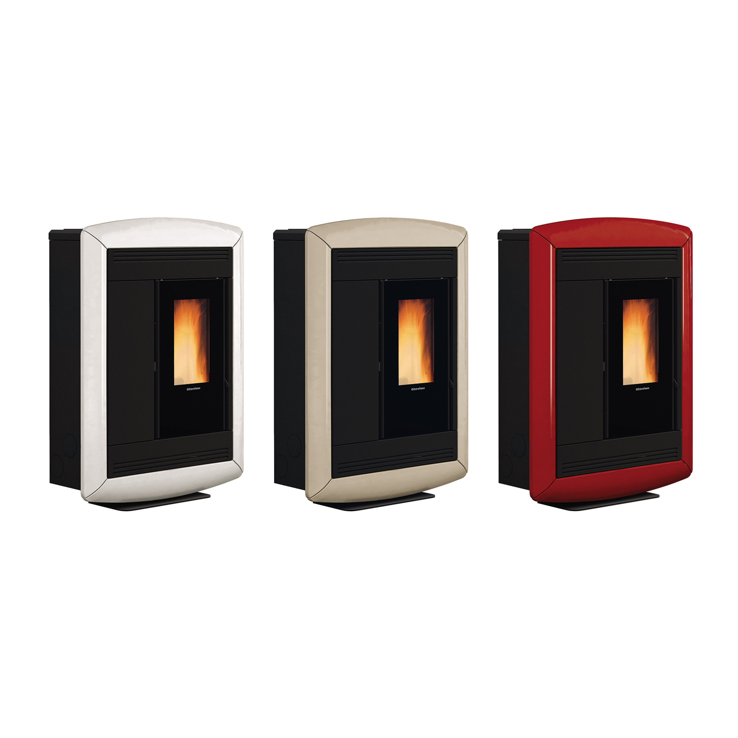 Extraflame Souvenir Lux EVO poêle à granulés Majolika Bordeaux