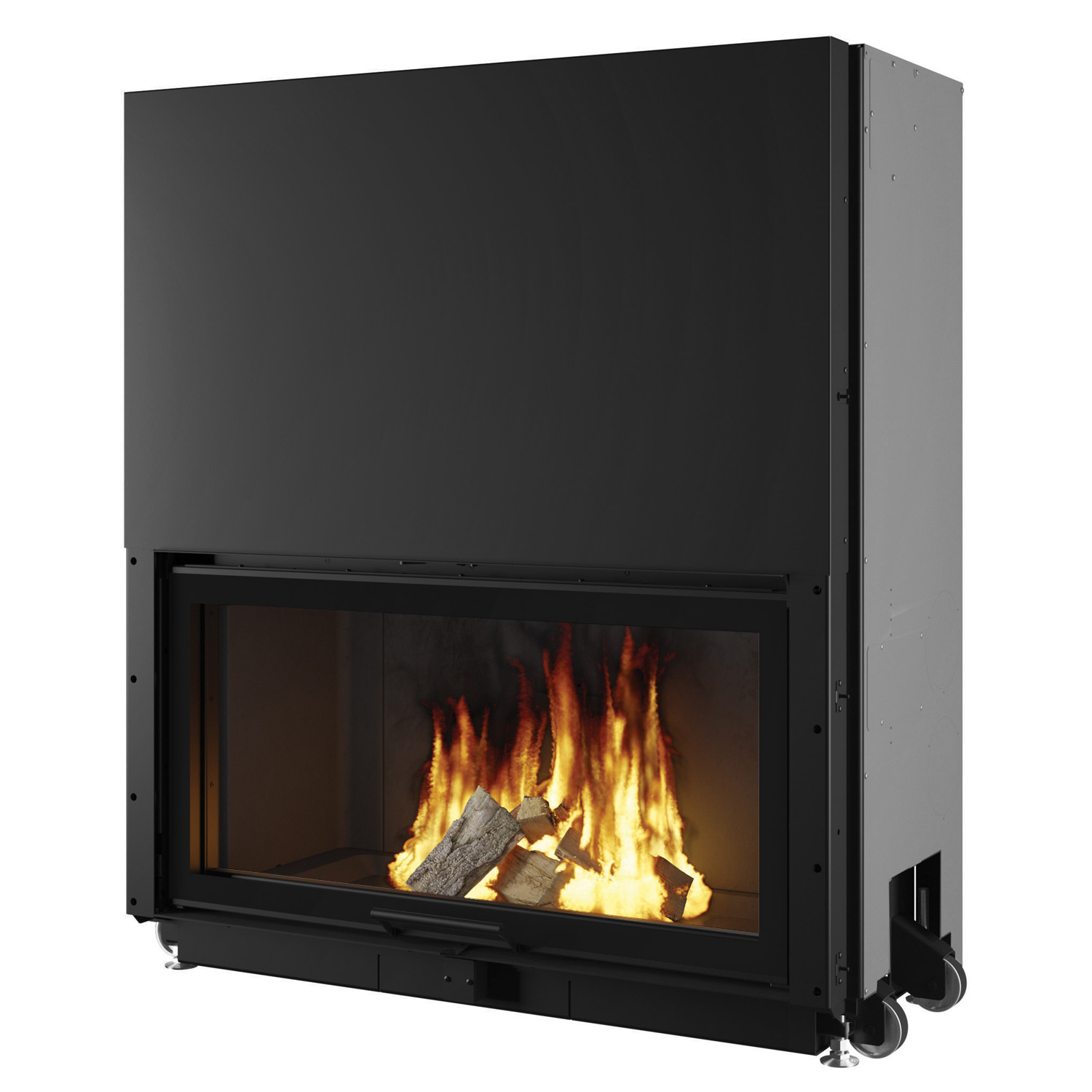 Edilkamin Windo 100 Insert de cheminée Foyer Noir Edilkamin Windo 100 Insert de cheminée Foyer Noir