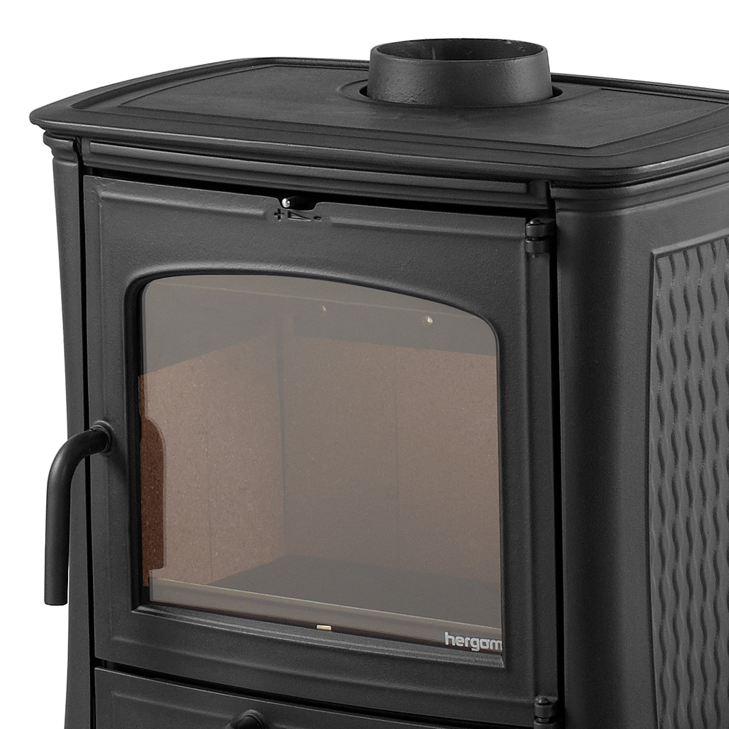 Poêle à bois Hergom E20 en fonte noire