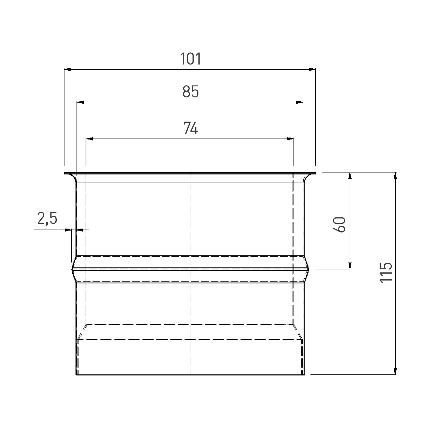 Raik conduit de poêle / tuyau de poêle 80mm - Doublure double paroi