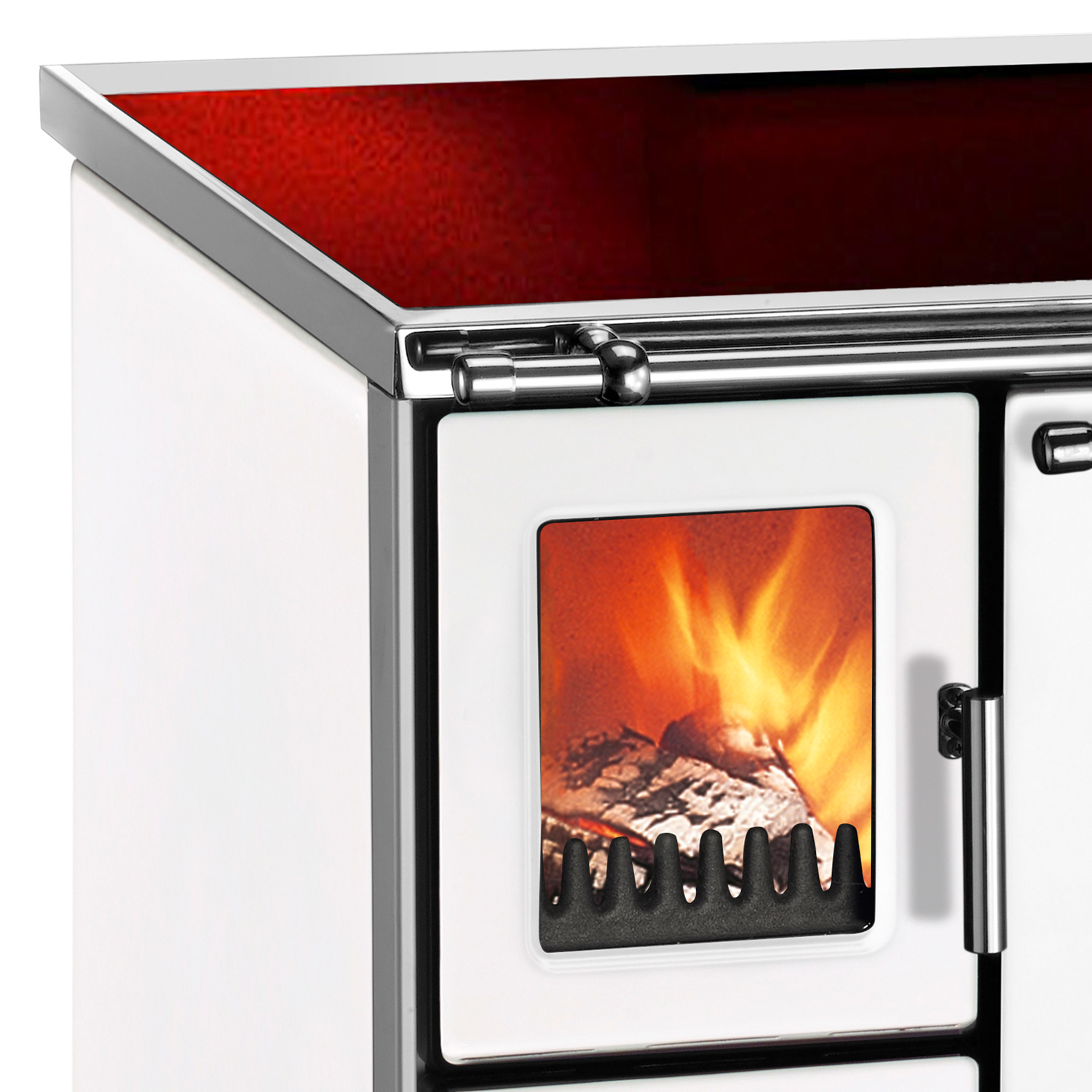Wamsler K 176 F/A 70 Style Cuisinière Blanche, Plaque Vitrocéramique, Four à Droite