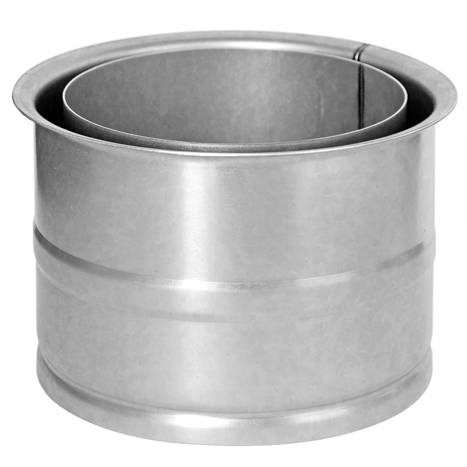 Raik tuyau de fumée / tuyau de poêle 150 mm - Doublure double paroi non revêtue Raik tuyau de fumée / tuyau de poêle 150 mm - Doublure double paroi non revêtue