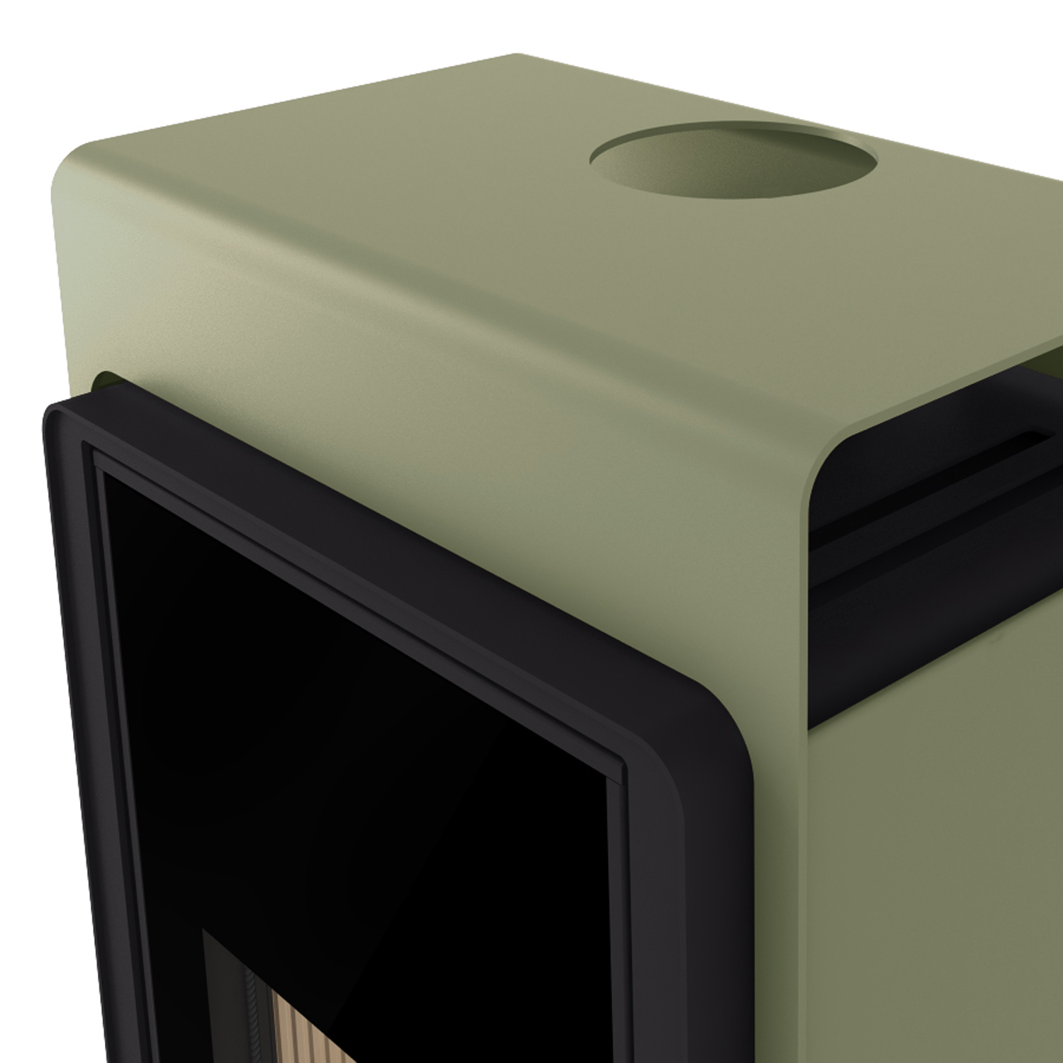 HS Flamingo Deluxe Singa Poêle à bois Olive