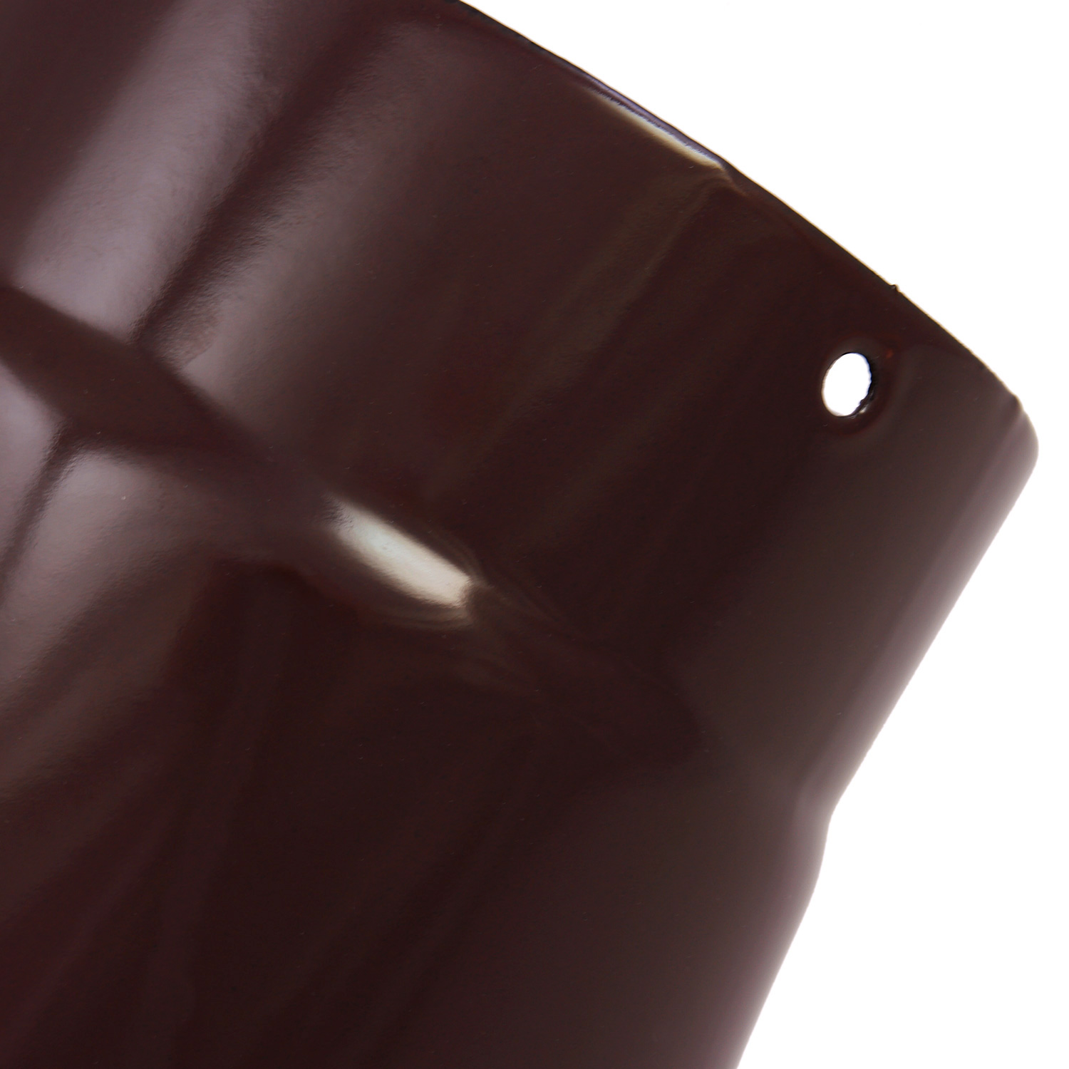Coude de conduit de fumée / Coude de tuyau de poêle émaillé 150 mm - Coude lisse à 45° marron avec ouverture de nettoyage