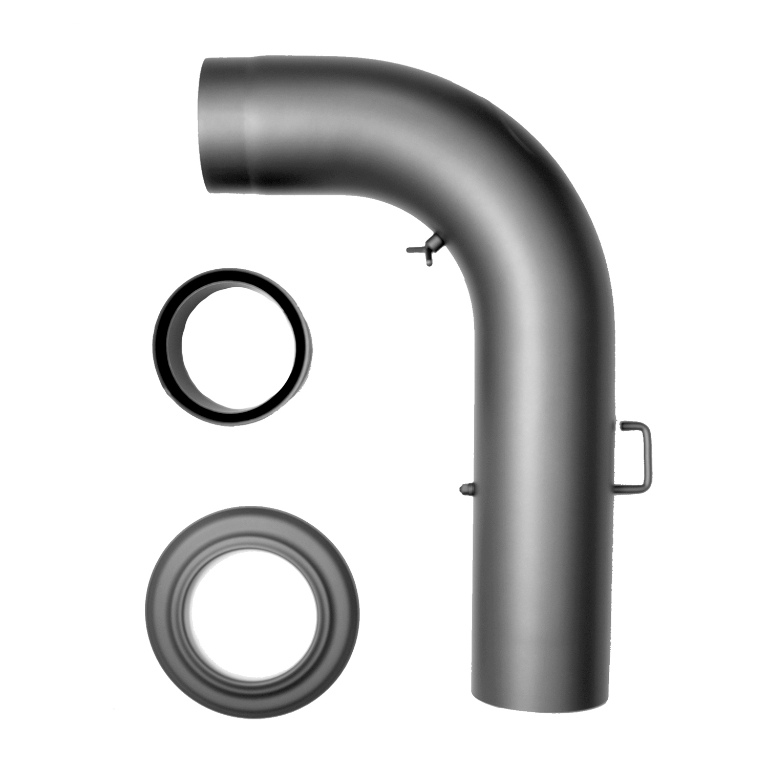 Raik Tuyau de Fumée / Tuyau de Poêle 150mm - Ensemble de Tuyaux de Fumée Rond gris fonte Raik Tuyau de Fumée / Tuyau de Poêle 150mm - Ensemble de Tuyaux de Fumée Rond gris fonte