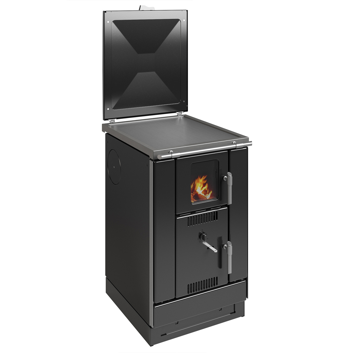 Wamsler K 158 F poêle de cuisine avec échangeur d'eau Noir Plaque en acier