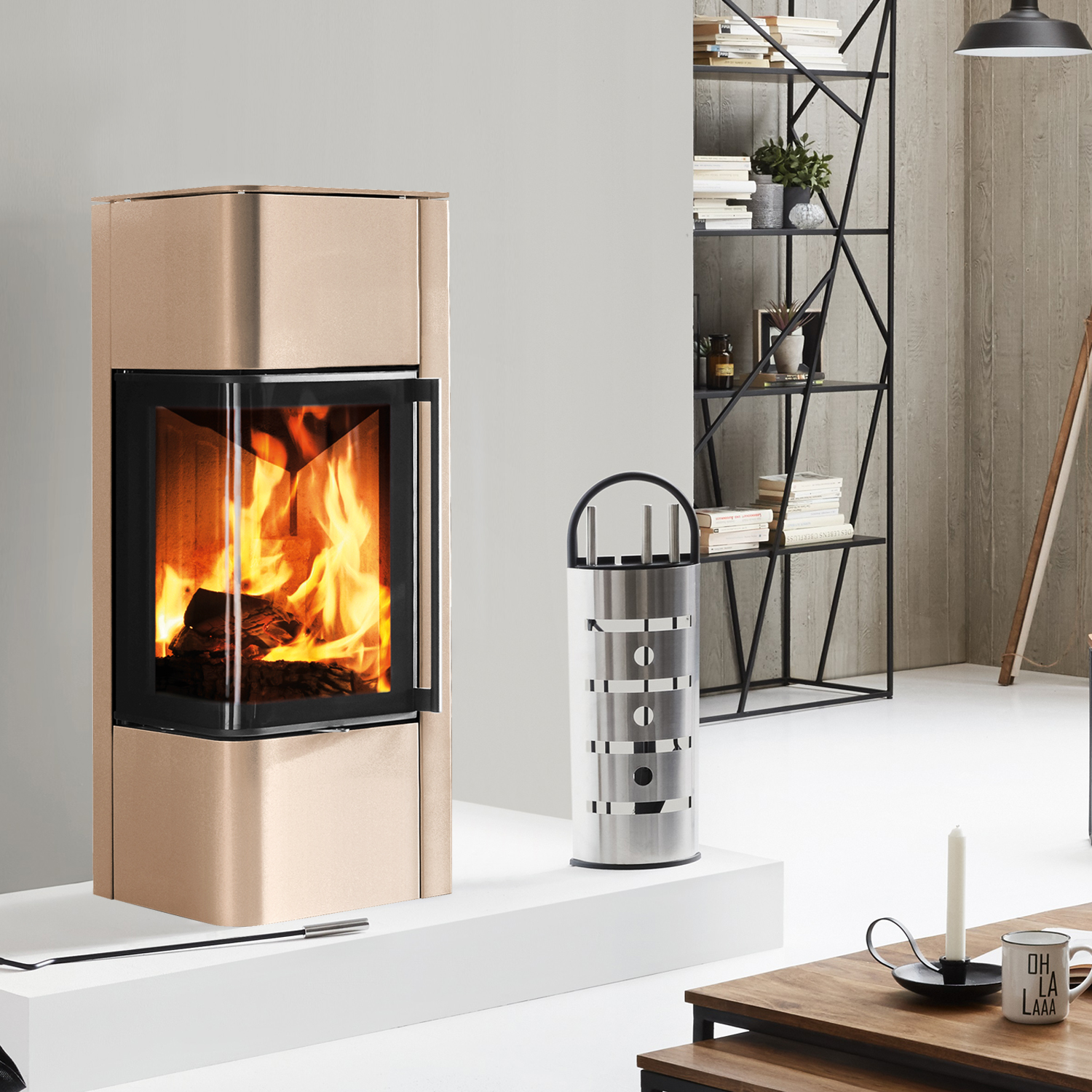 Spartherm Cubo S Poêle à bois Perle