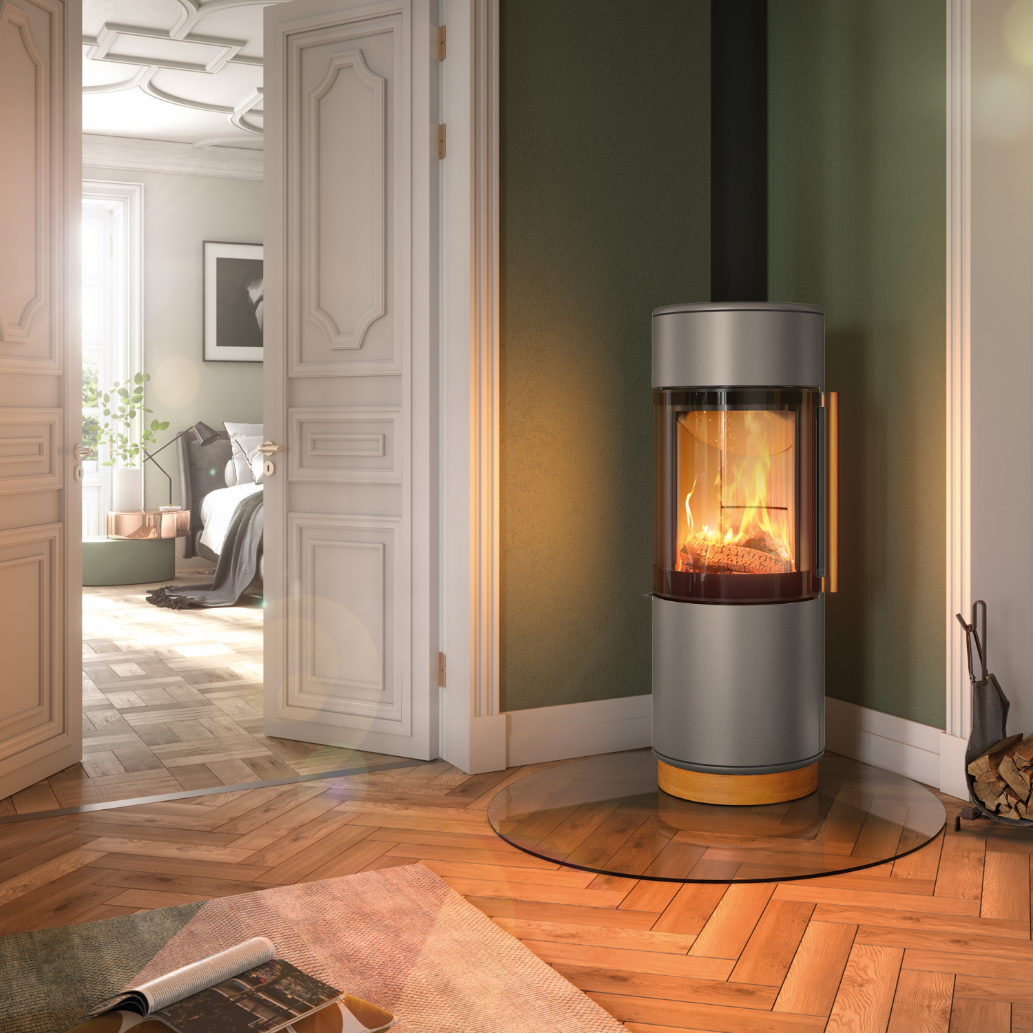 Spartherm Passo XS style RLU poêle à bois Titane