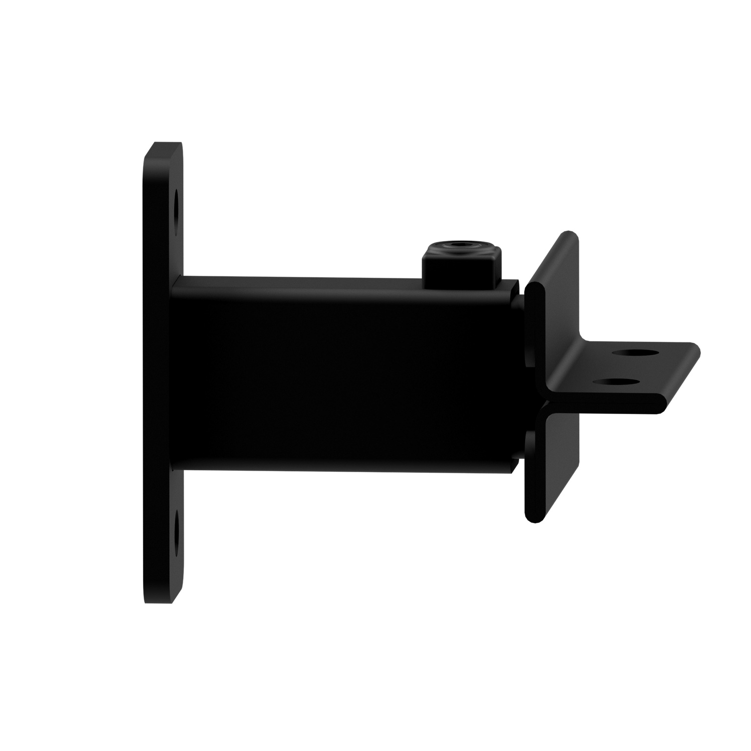 Raik Lifestyle DUO support mural noir pour Bride 80–115mm pour tuyau de fumée / conduit de fumée