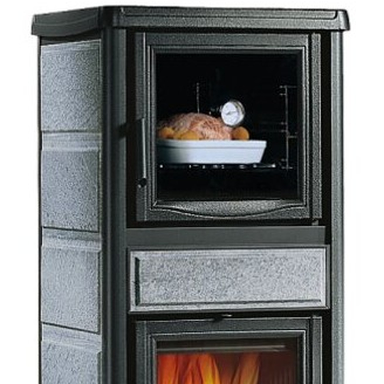 La Nordica T.ROSSELLA PLUS FORNO DSA.16 PETRA - poêle à bois en pierre naturelle