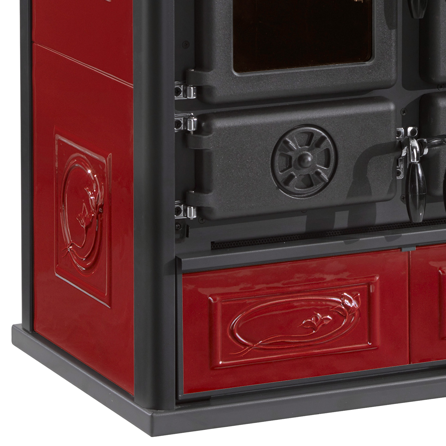 La cuisinière La Nordica Rosetta Sinistra 5.0 Céramique Liberty Bordeaux