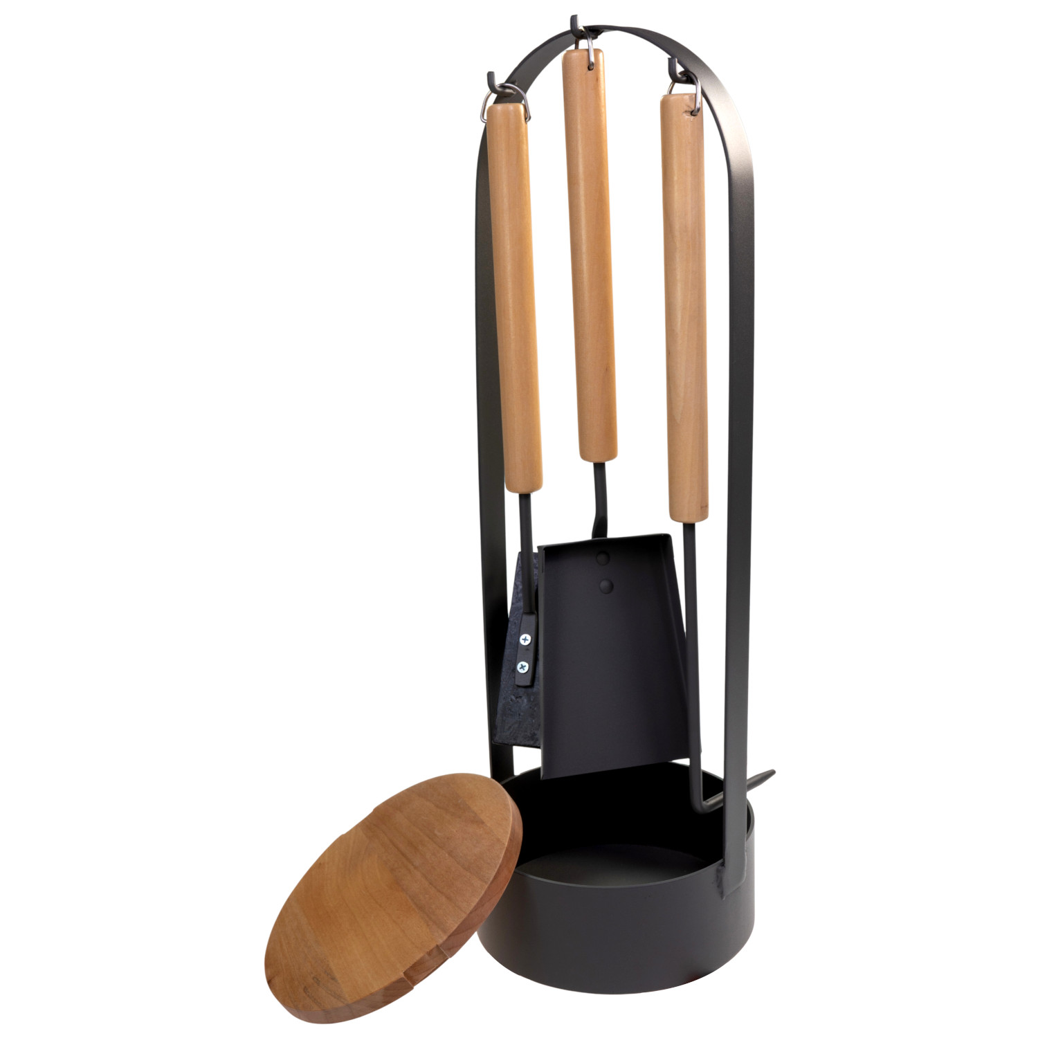 Raik Kaminbesteck Magnus Set 4-teilig Anthrazit