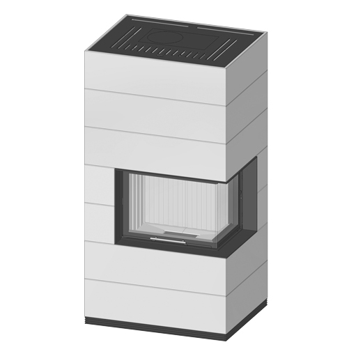 Spartherm kit de cheminée à bois bouilleur SIM 2/3 Varia 2Rh-4S H2O béton fin