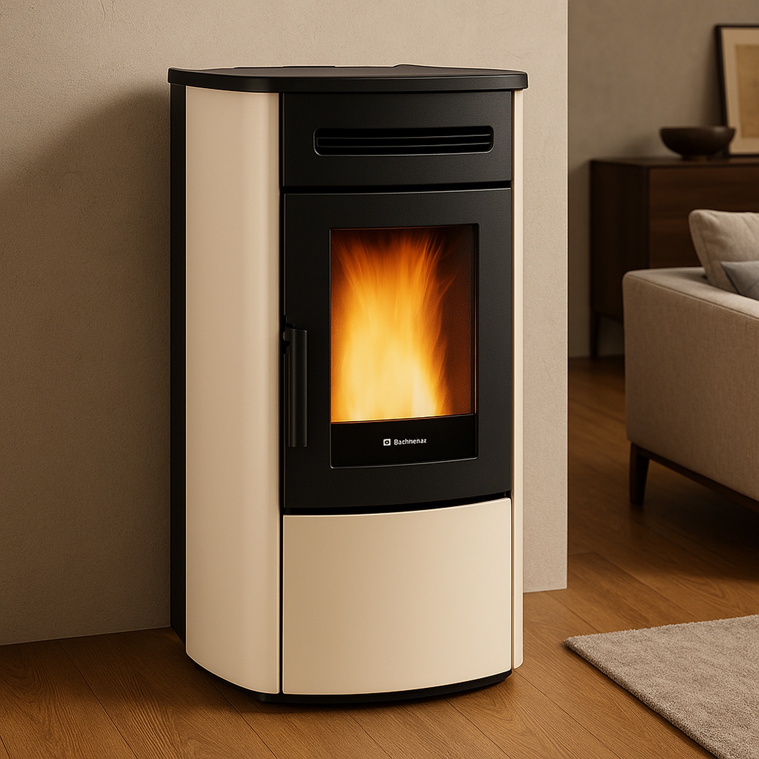 Extraflame GUENDA IDRO 5.0 - Ivoire poêle à granulés bouilleur EVOLUTION LINE