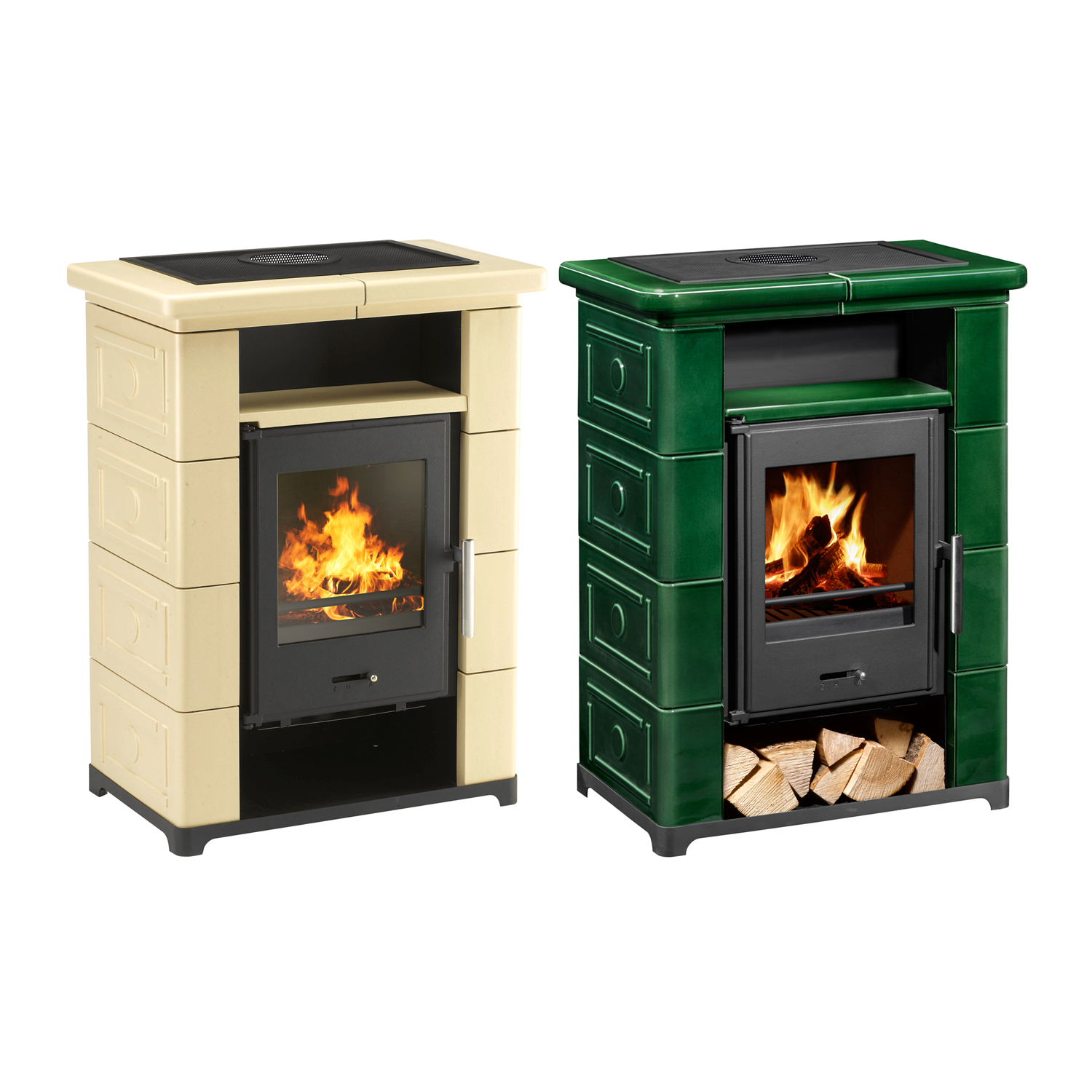Wamsler Montafon Poêle à bois Céramique Beige