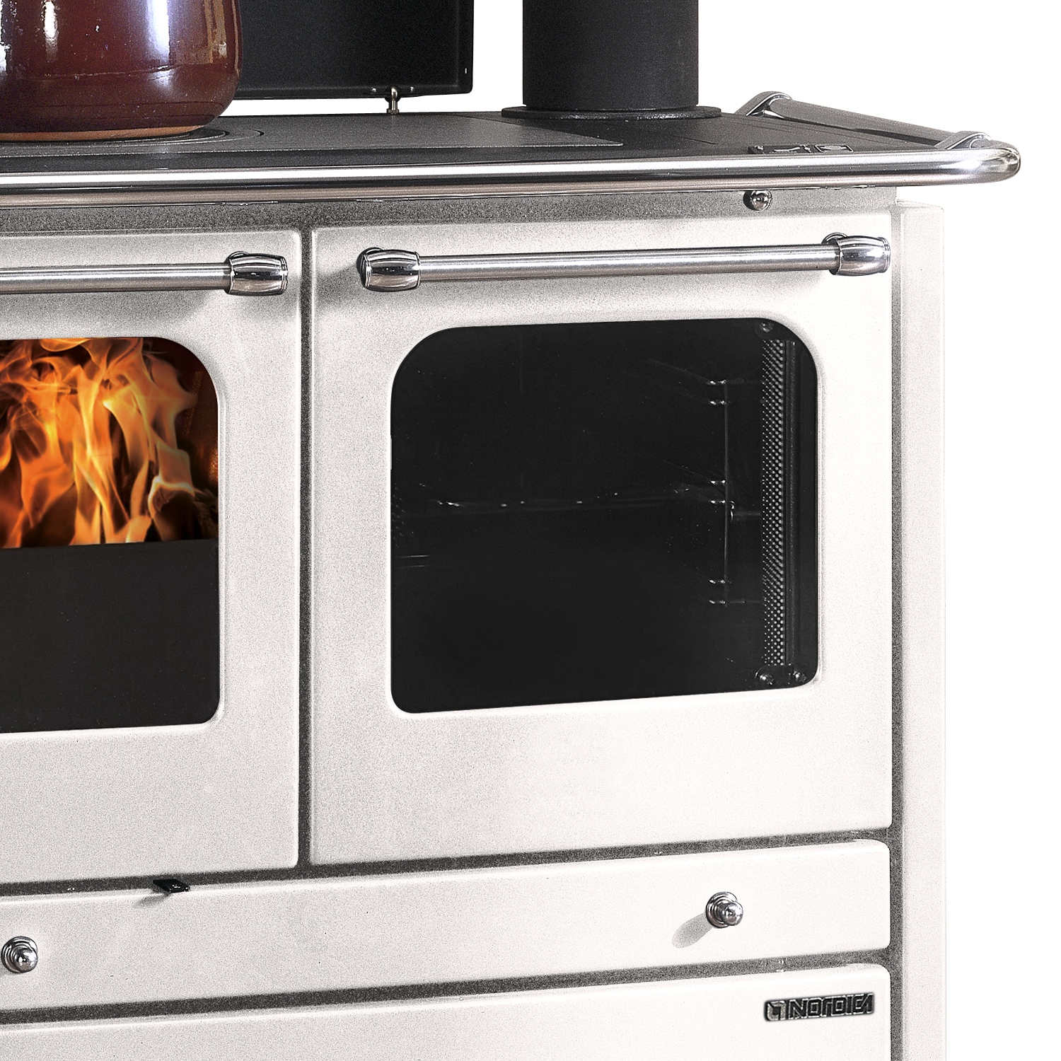 Poêle à bois avec bouilleur La Nordica Termosovrana Blanc