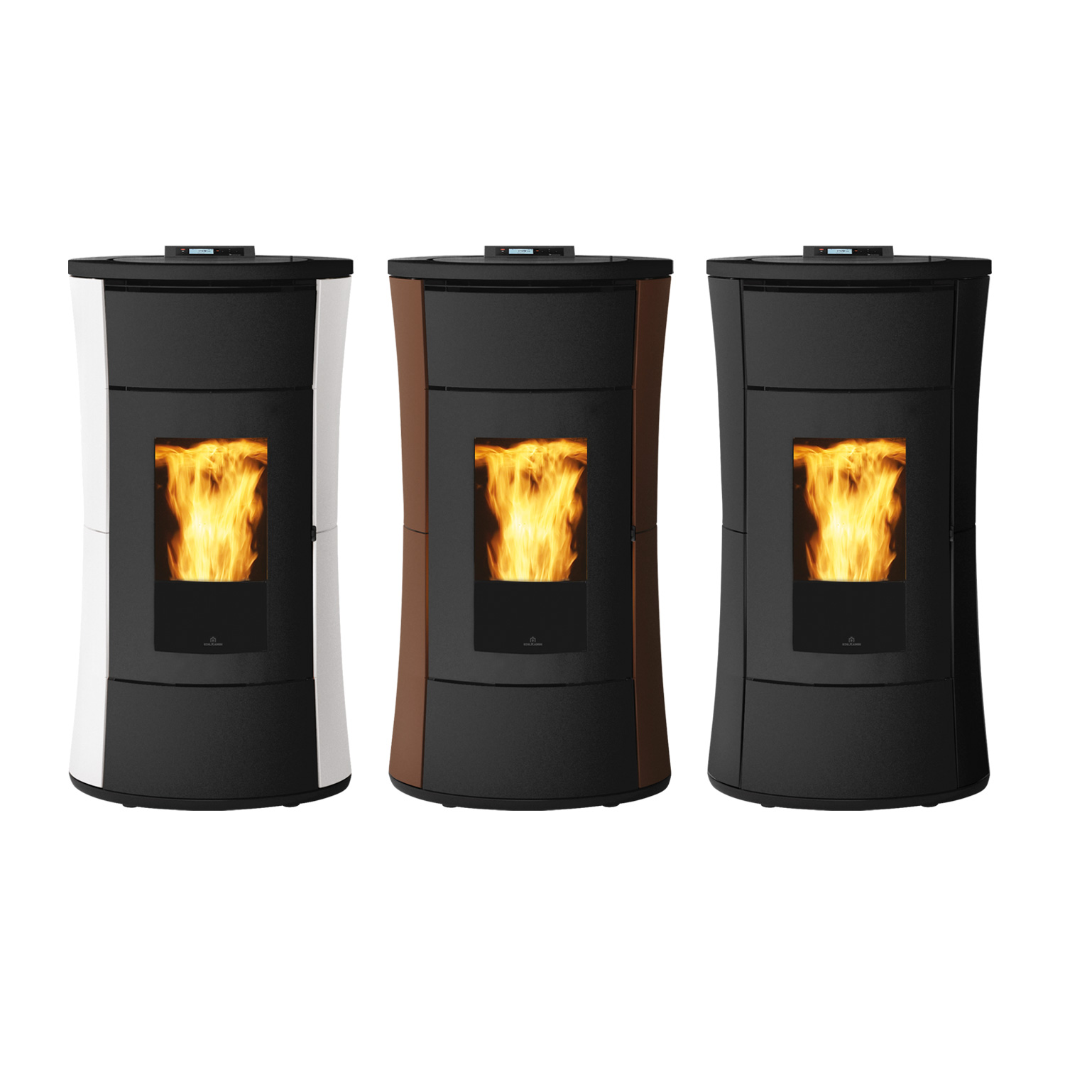 Edilkamin Cherie H 14 Evo poêle à granulés bouilleur acier bronze Edilkamin Cherie H 14 Evo poêle à granulés bouilleur acier bronze