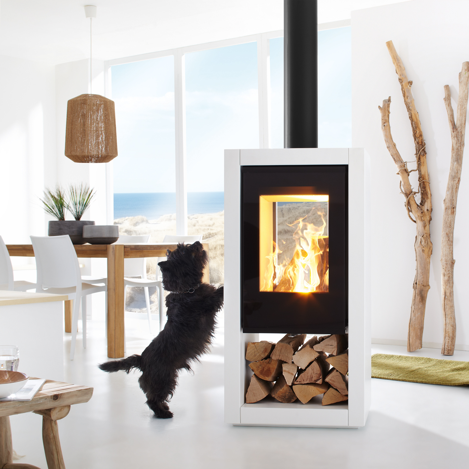 Spartherm Ambiente a8 Poêle à bois Blanc