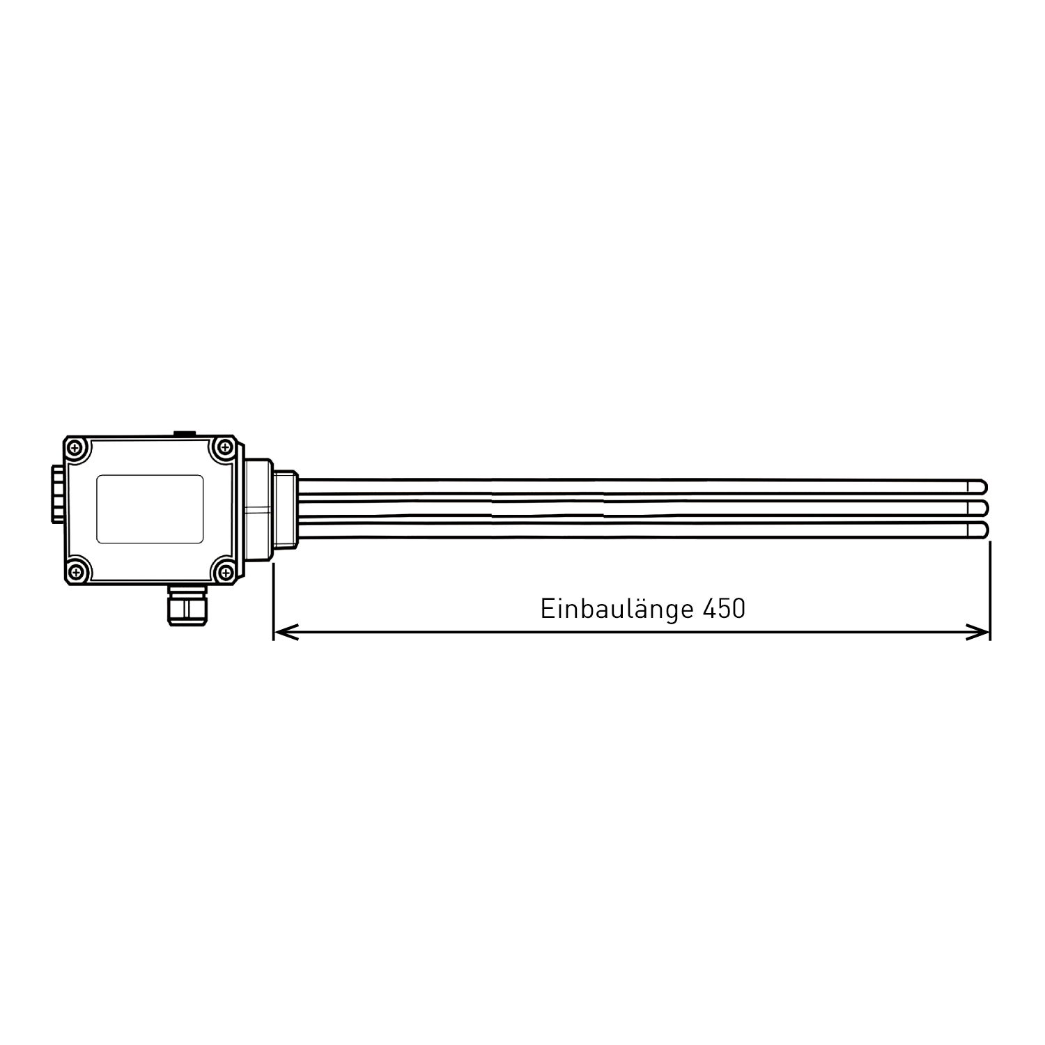 Résistance électrique à visser / Cartouche chauffante ESH 6.00 - 6 kW - 450 mm