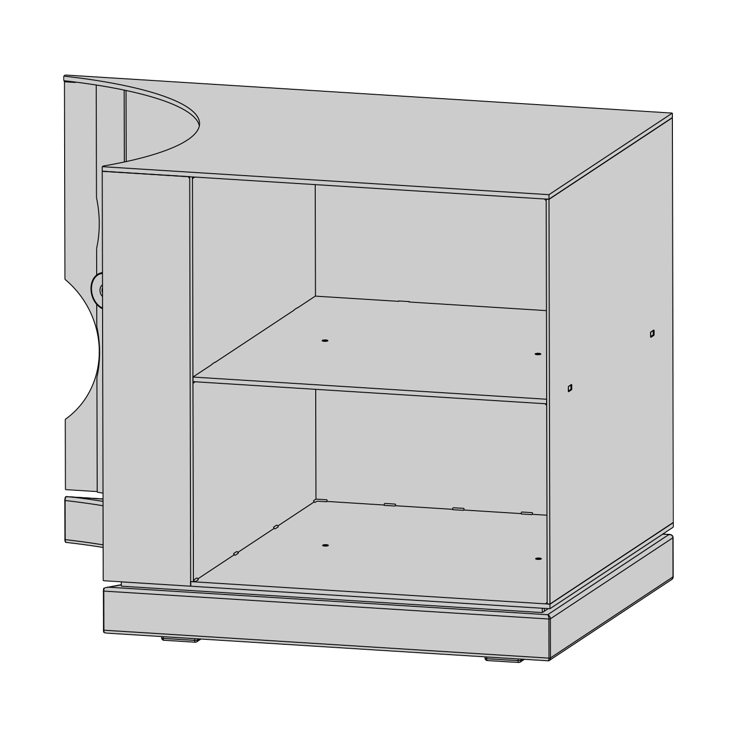 Austroflamm Lux boîte d'appoint droite 36 cm