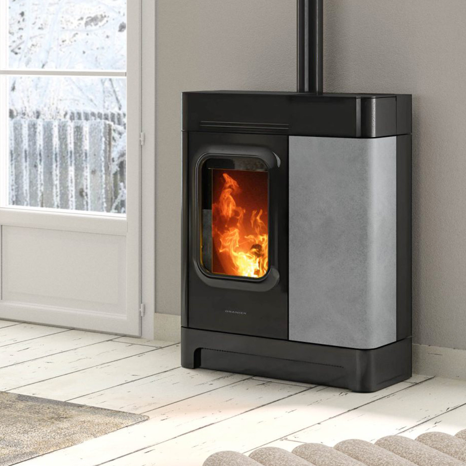 Oranier Calimo XL poêle à granulés pierre ollaire